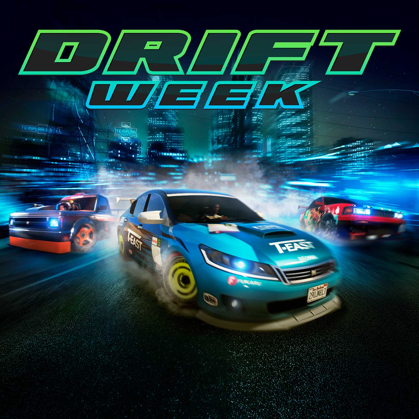 Drift Week Promotional poster for Drift Week in GTA Online.
