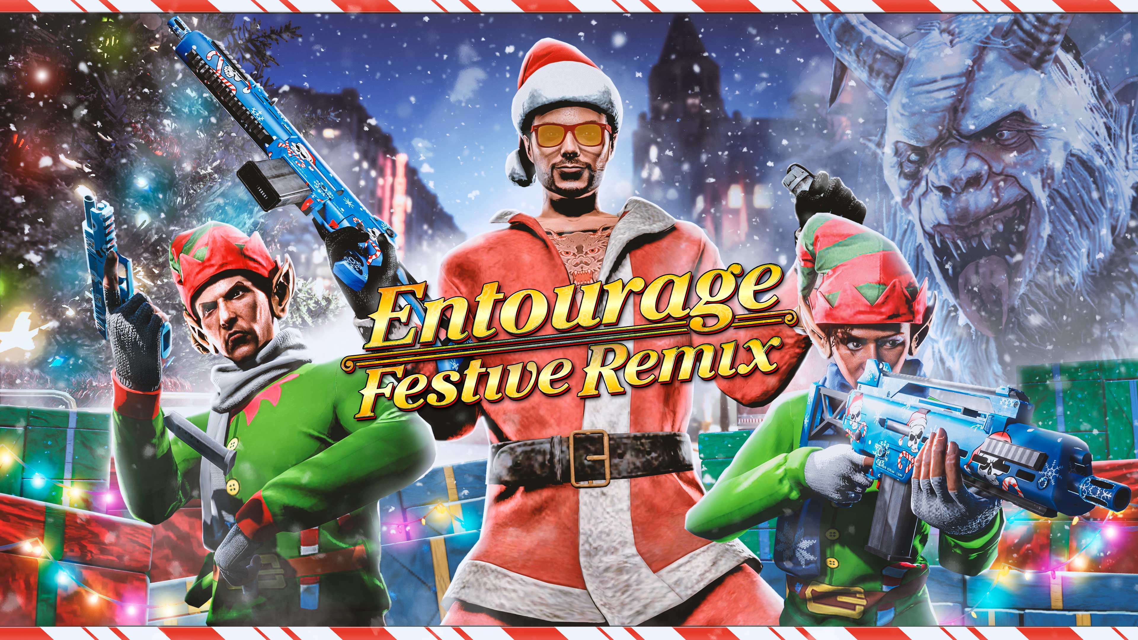 Entourage (Festive Remix) Adversary Mode Poster for Entourage (Festive Remix) Adversary Mode.