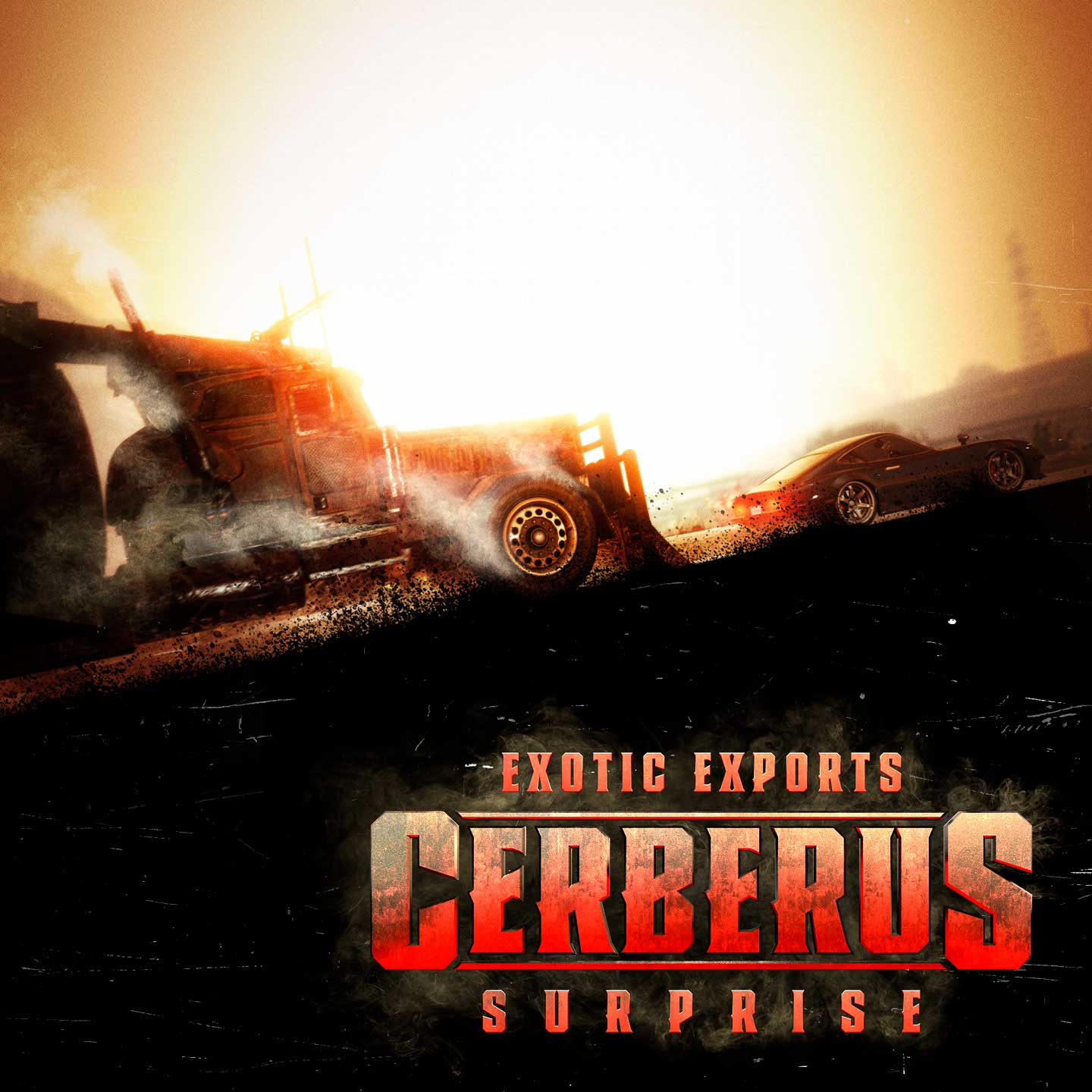 Exotic Exports Cerberus Surprise Poster for Exotic Exports Cerberus Surprise.