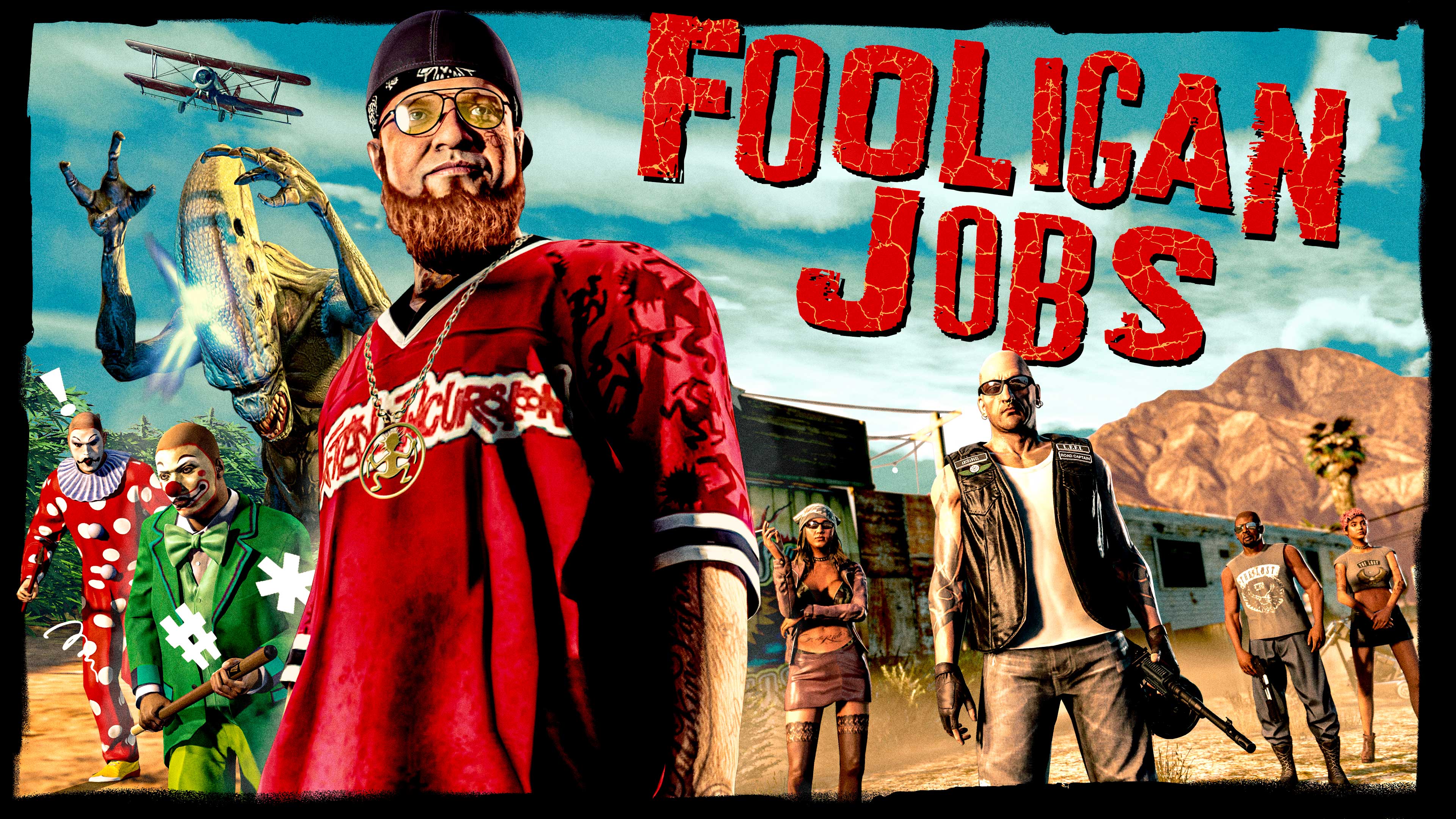 Fooligan Jobs Promotional poster for Fooligan Jobs in GTA Online.