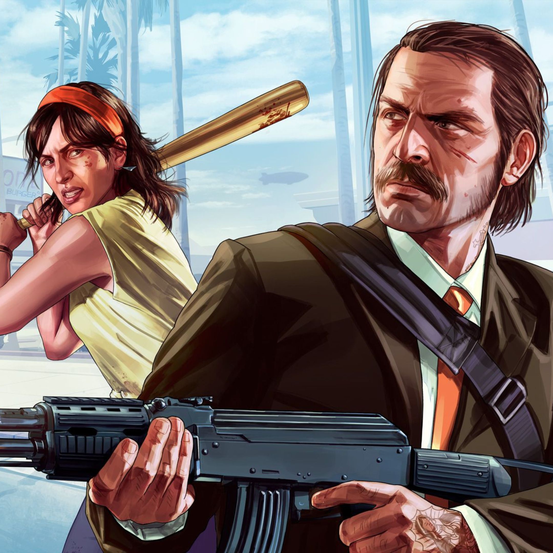 Freemode Artwork of GTA Online's Freemode.