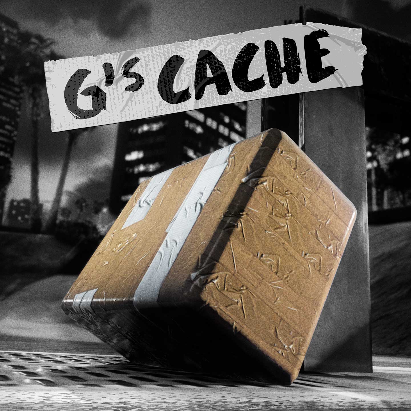 Promotional poster for G's Cache in GTA Online.