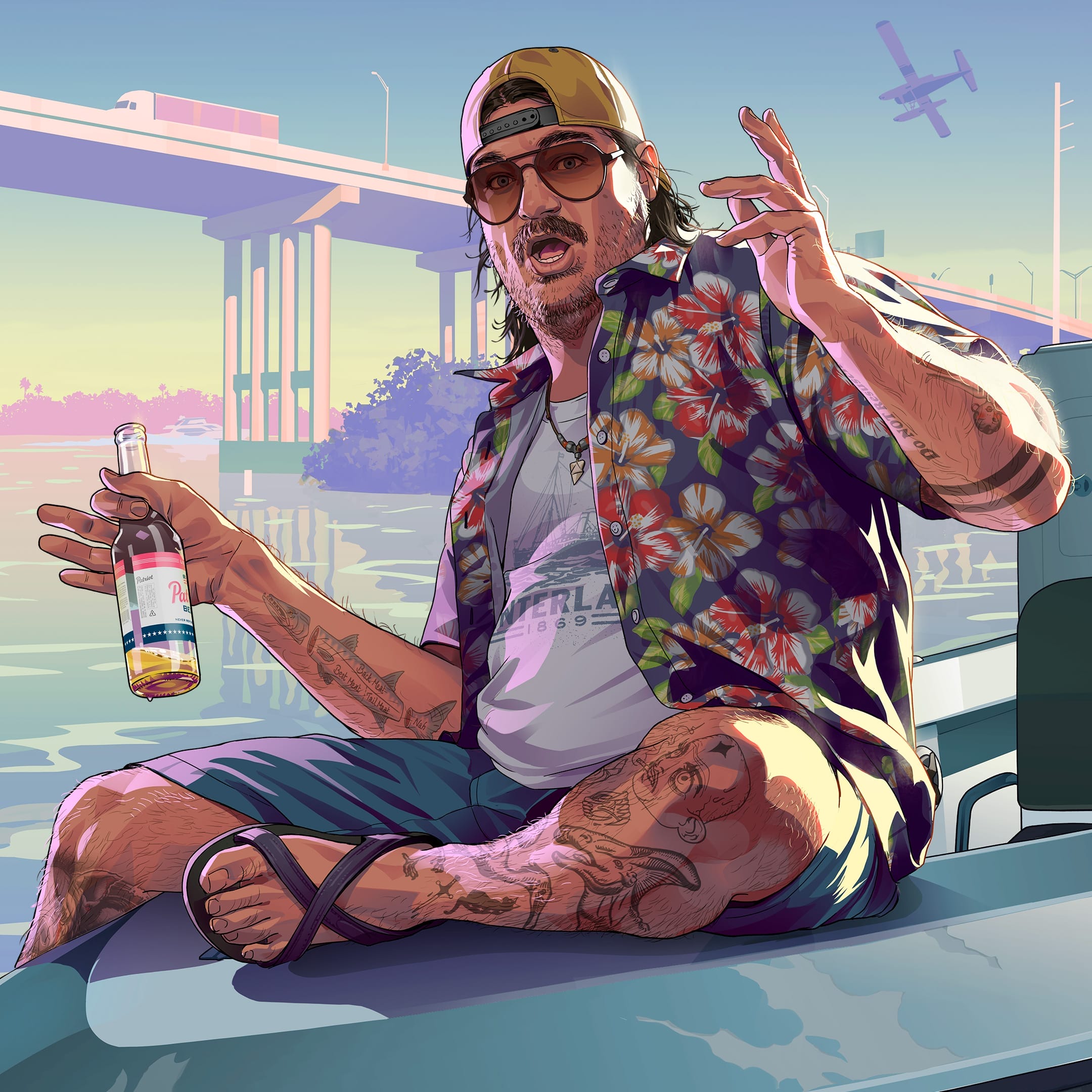 Artwork for Cal Hampton in Grand Theft Auto VI.
