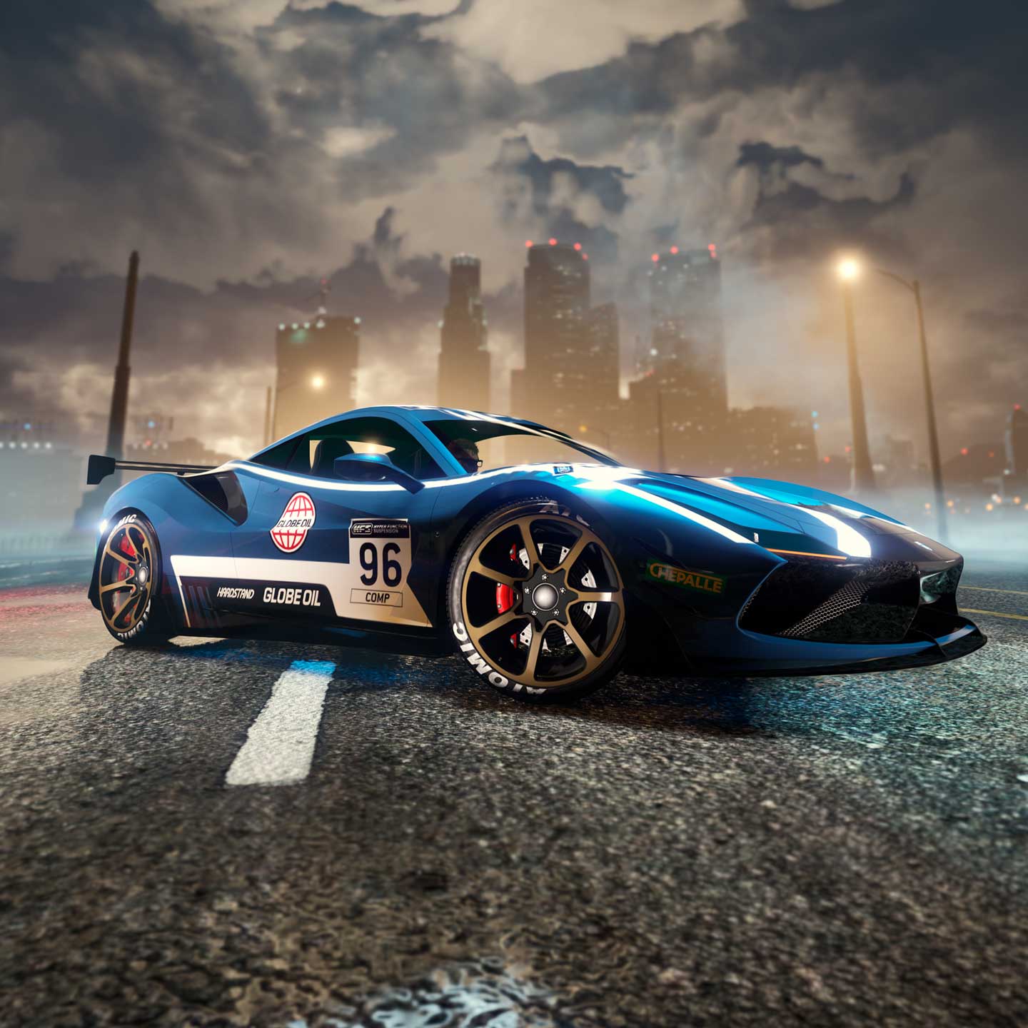 Grotti Turismo Omaggio Screenshot of a Grotti Turismo Omaggio in GTA Online.