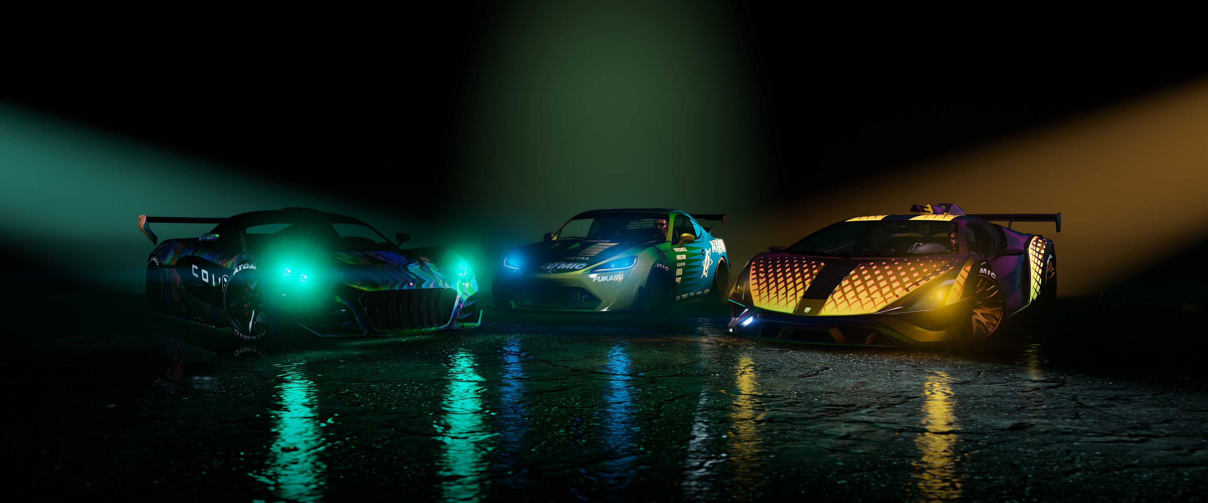 Grand Theft Auto V Promotional screenshot for the new version of Grand Theft Auto V and Grand Theft Auto Online on PC.