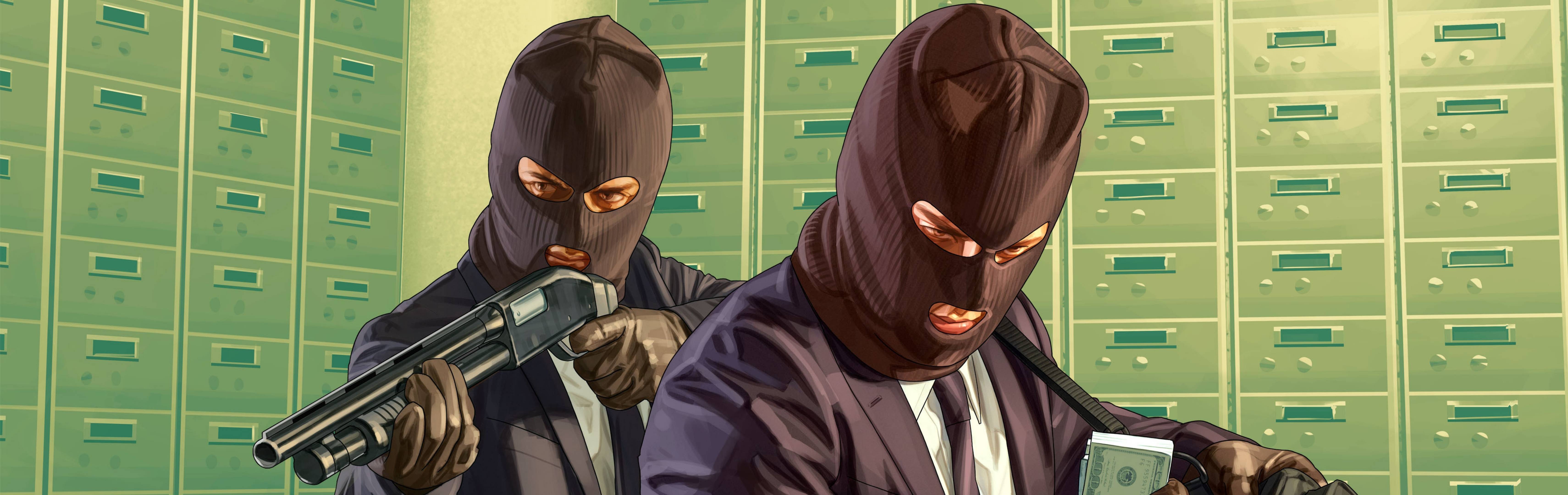 GTA Online: Heists Artwork of GTA Online: Heists Content Update.