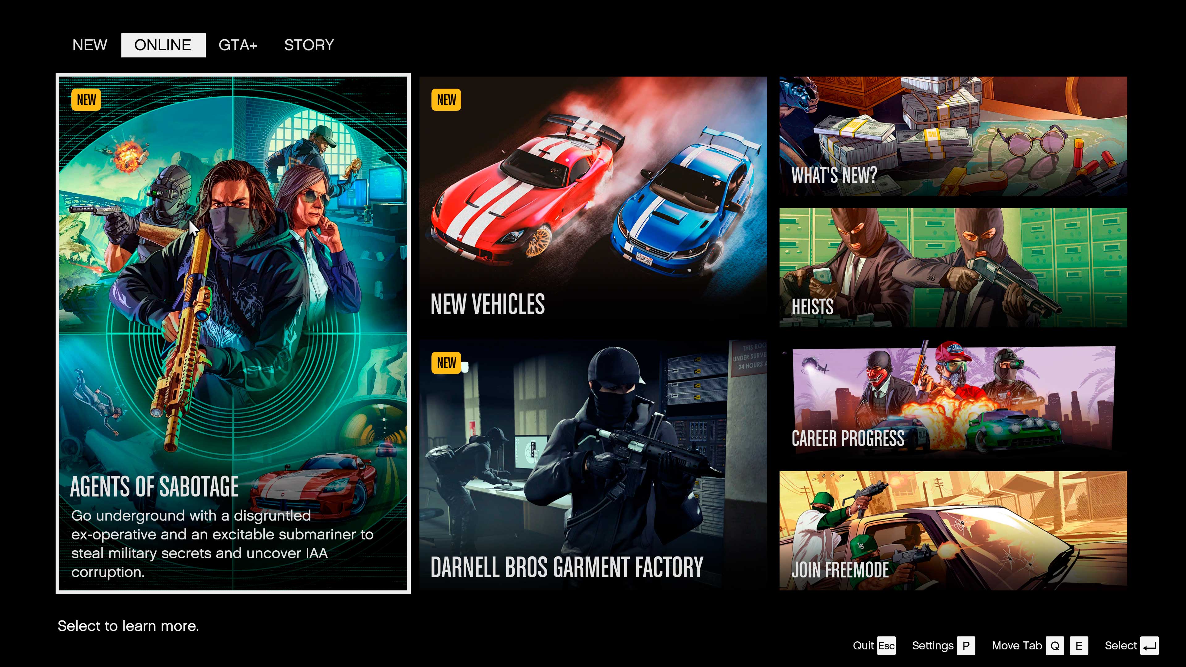 Grand Theft Auto V Promotional screenshot for the new version of Grand Theft Auto V and Grand Theft Auto Online on PC.