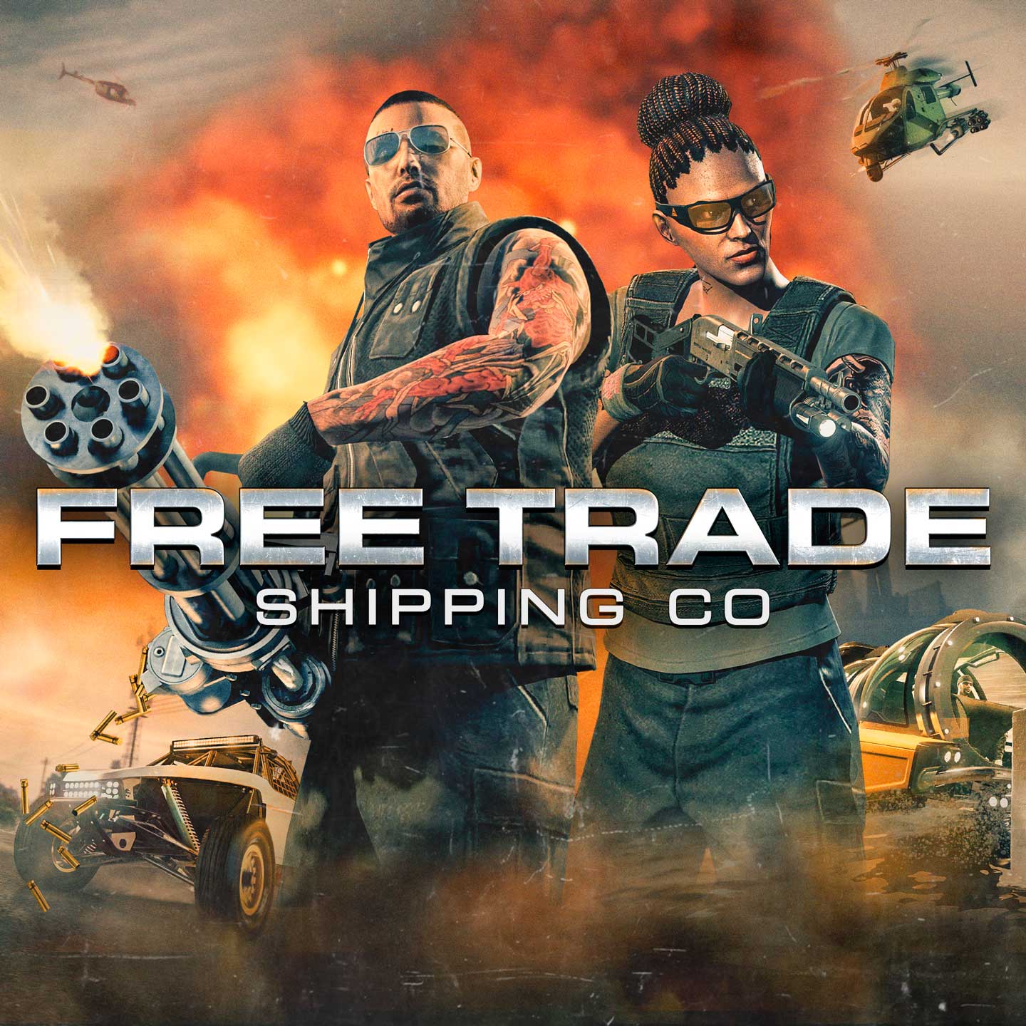 Free Trade Shipping Co. Promotional poster for Free Trade Shipping Co. in GTA Online.