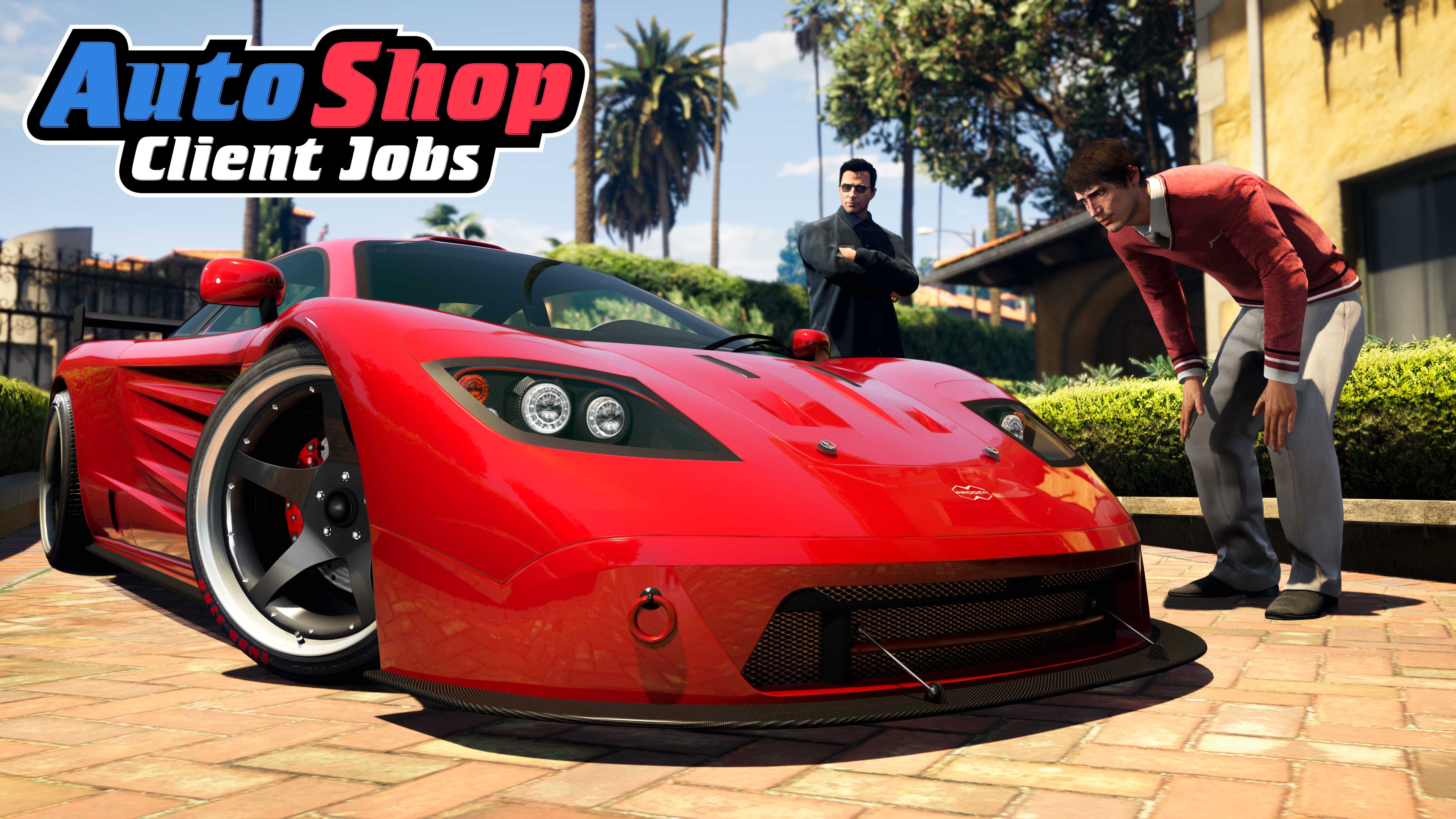 Poster for Auto Shop Client Jobs in GTA Online.