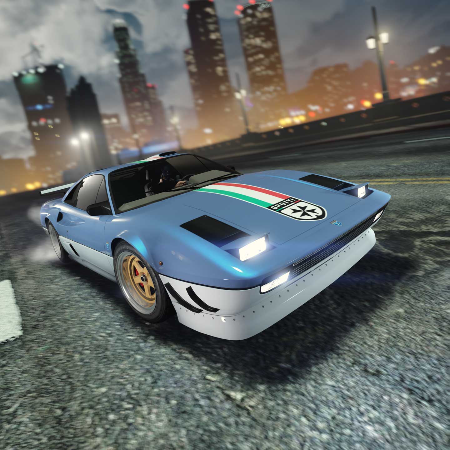 Screenshot of a Grotti Itali Classic in GTA Online.