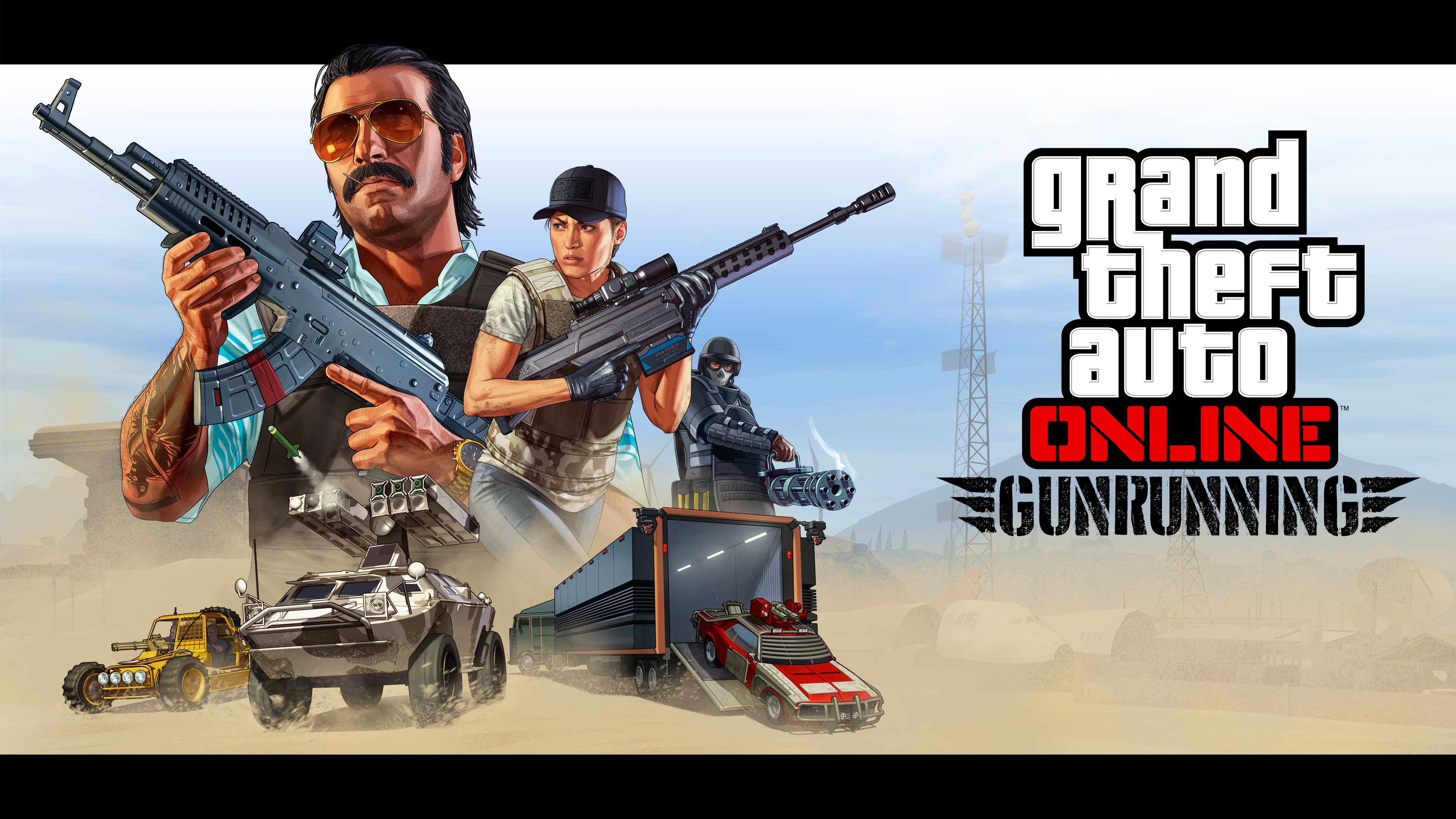 Gunrunning Official artwork for Gunrunning in GTAA Online.