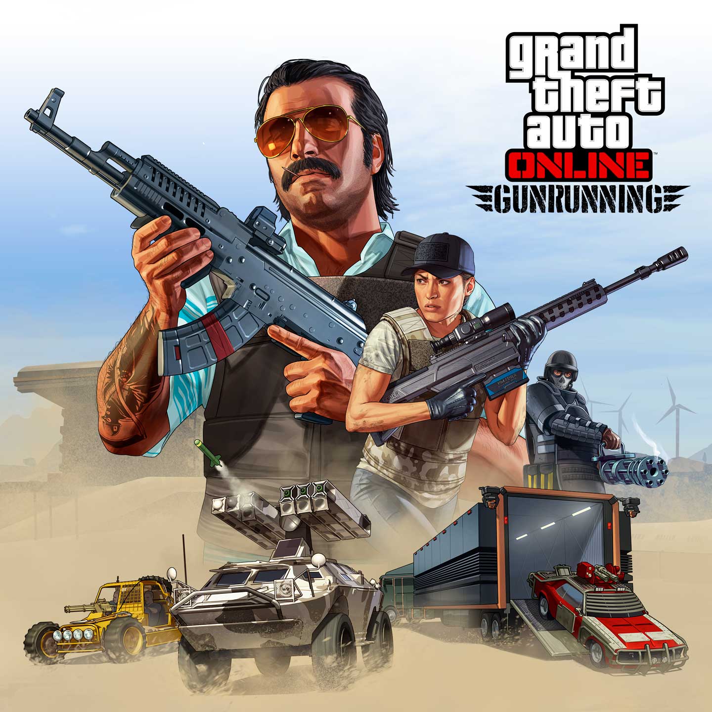 Gunrunning Official artwork for Gunrunning in GTAA Online.