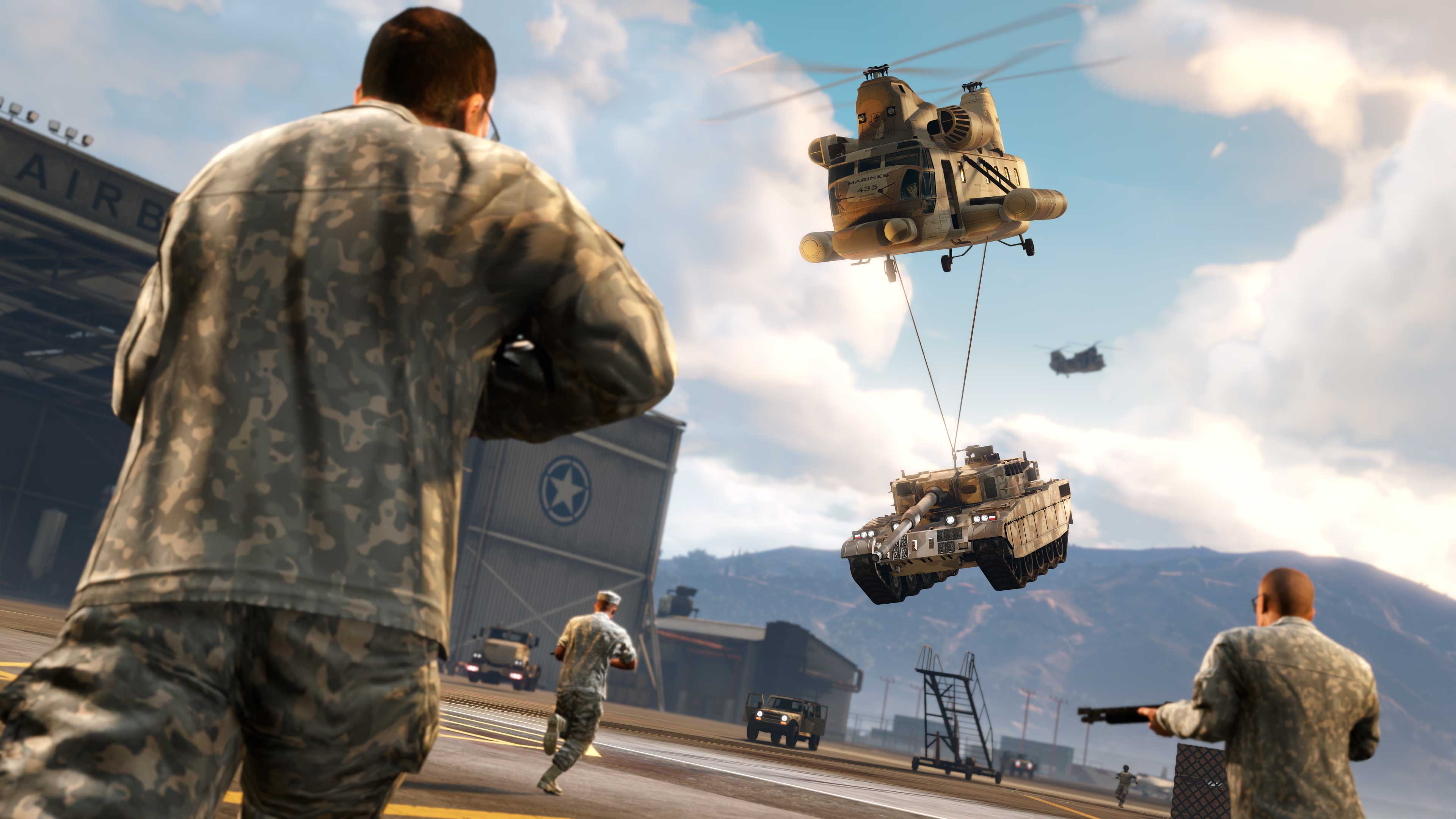 Gunrunning Sell Mission Promotional screenshot for Gunrunning Sell Mission in GTA Online.