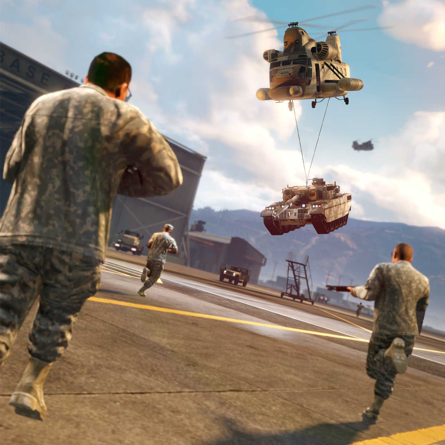 Gunrunning Sell Mission Promotional screenshot for Gunrunning Sell Mission in GTA Online.