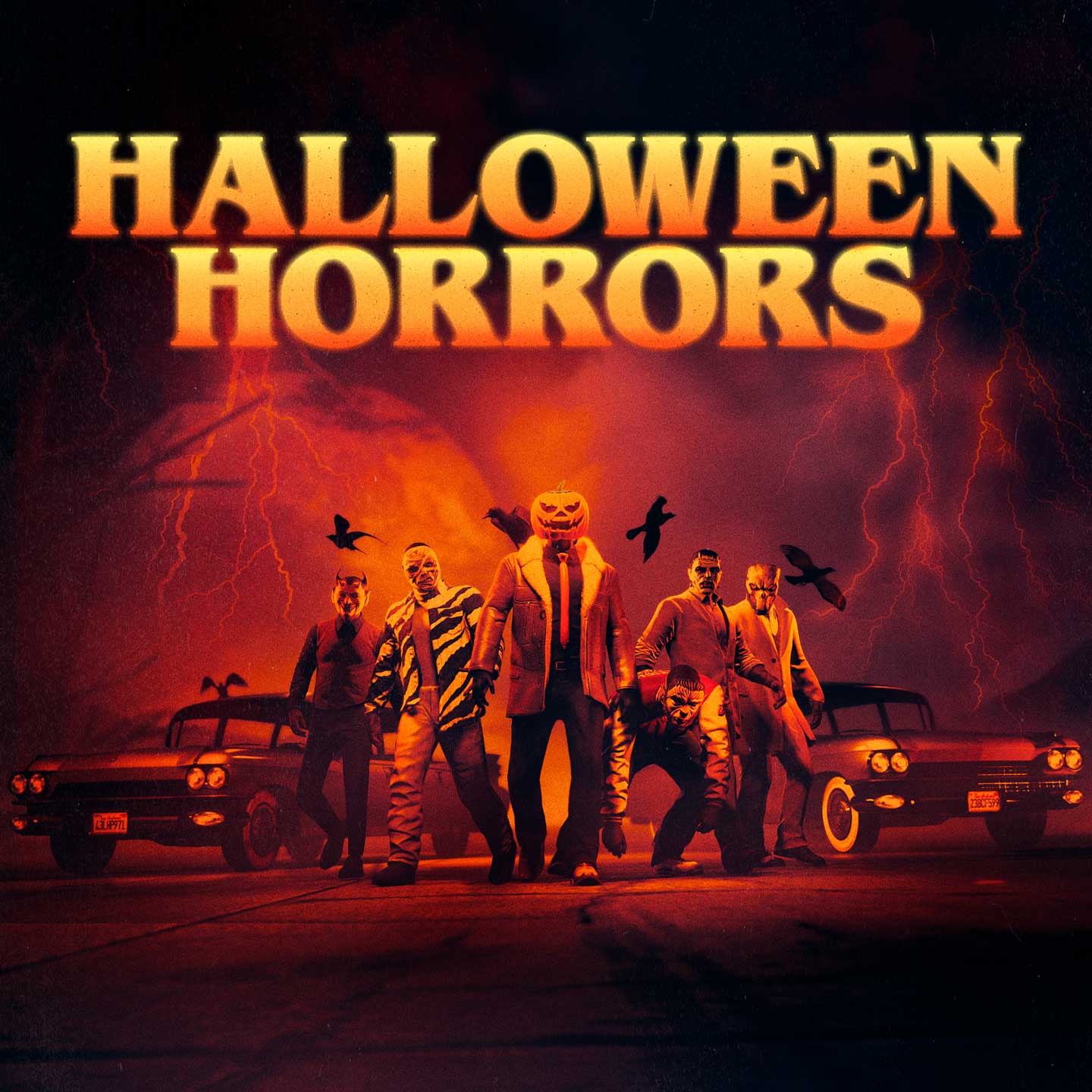 Promotional poster for Halloween Horrors Event in GTA Online.