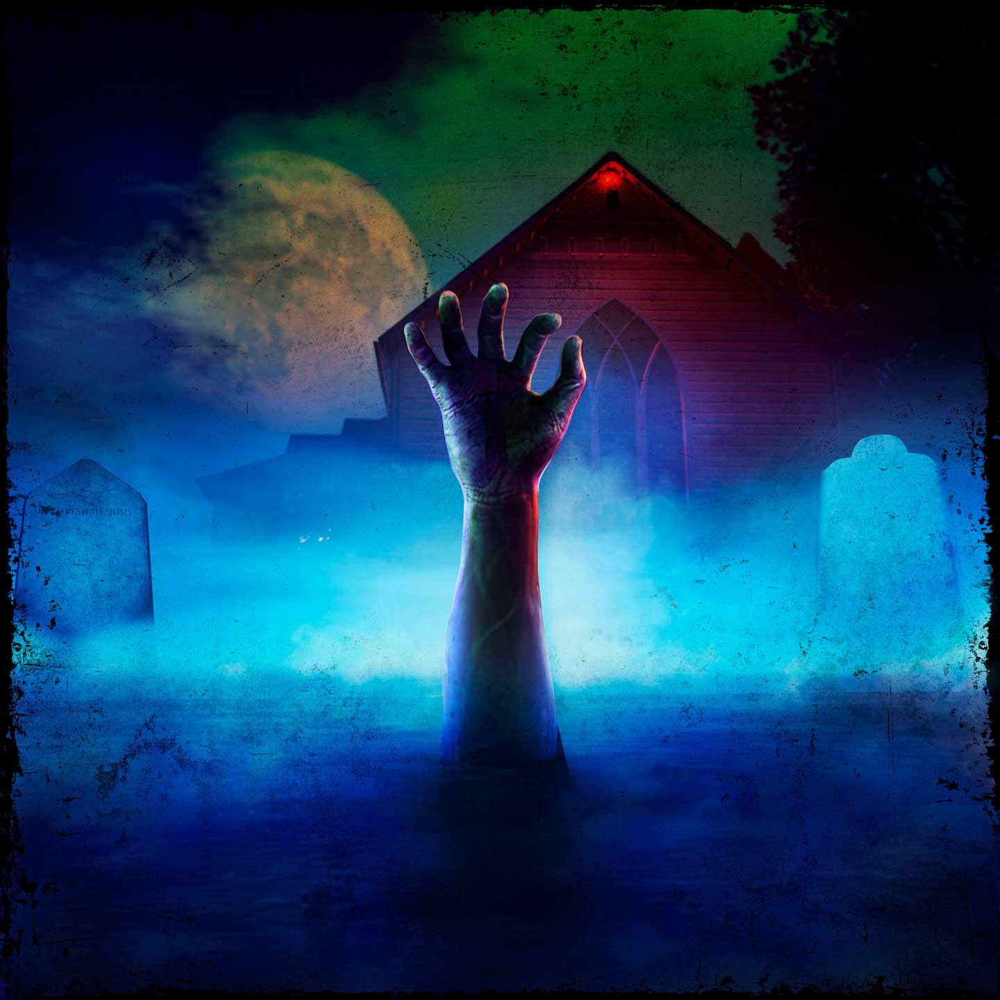 Promotional poster for Halloween in GTA Online.