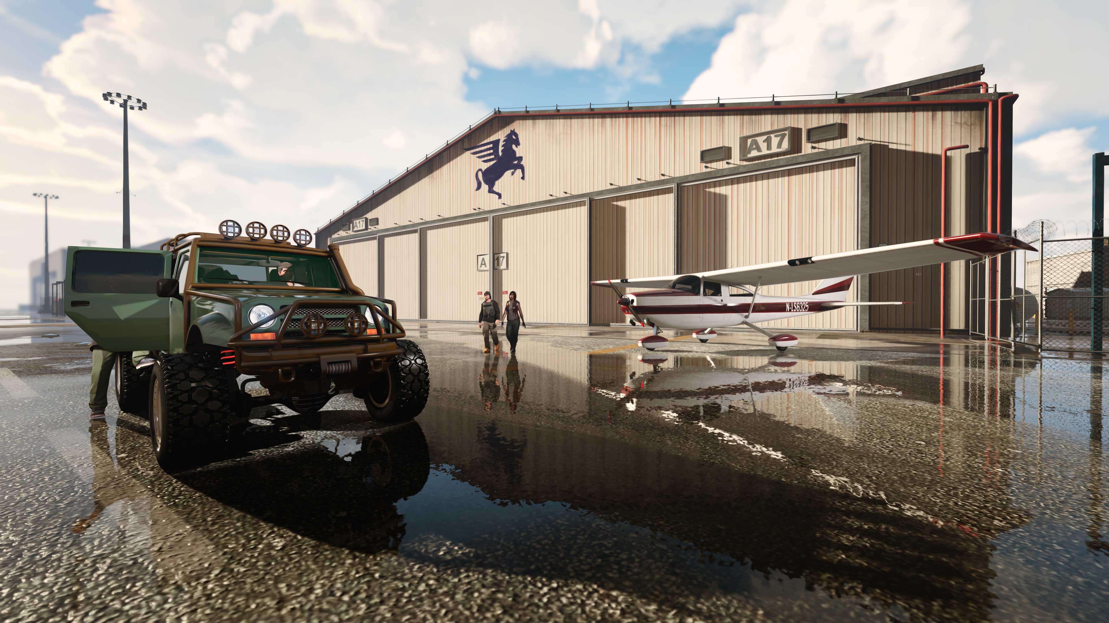 Hangar Screenshot of a Hangar property in GTA Online.