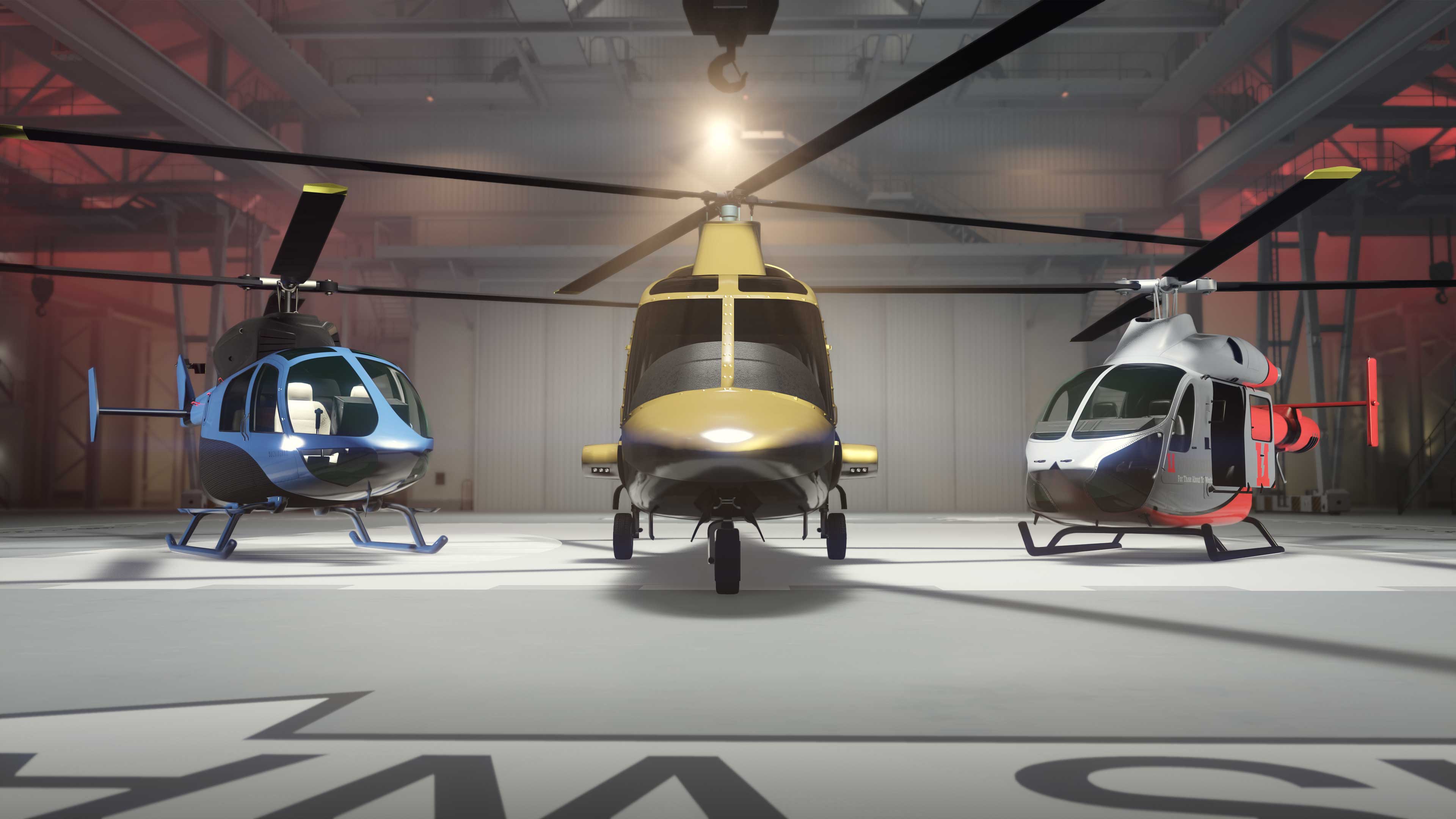Hangar Screenshot of a Hangar property in GTA Online.