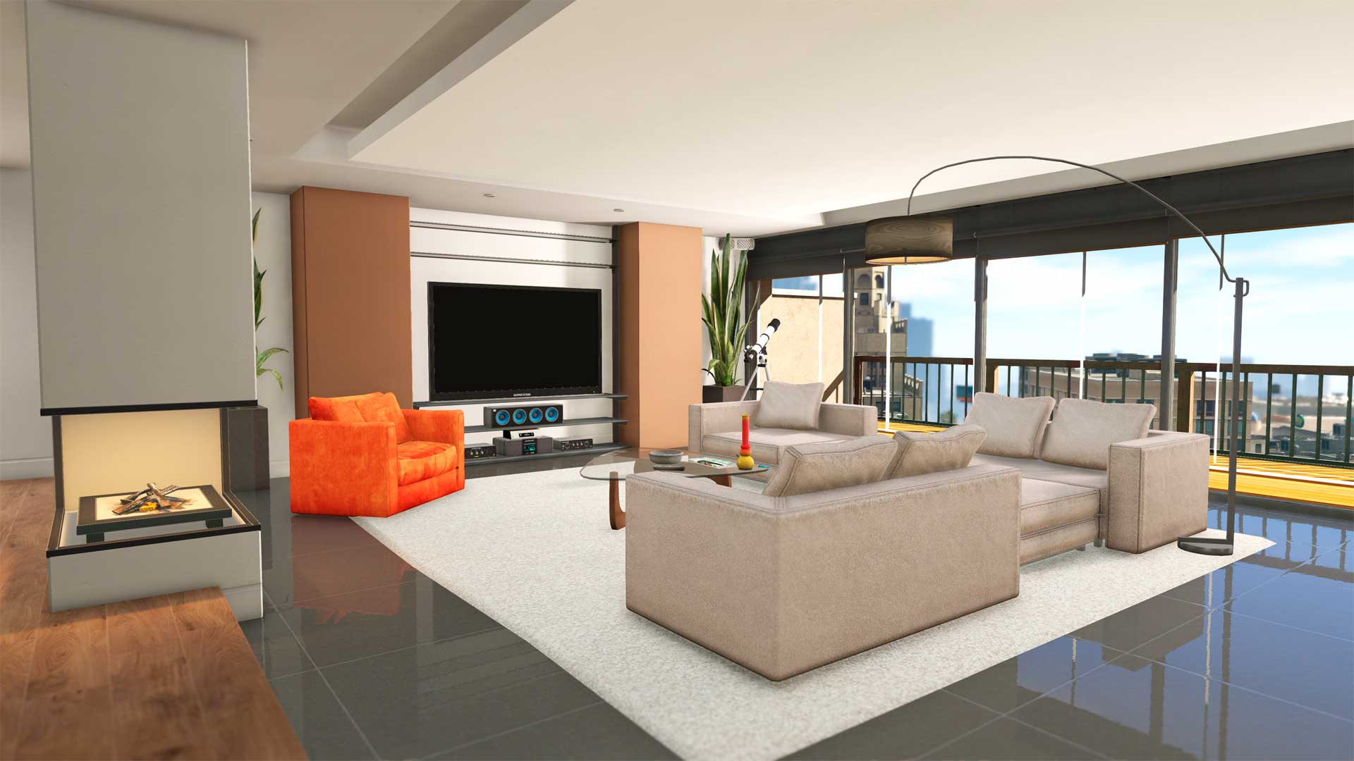 Screenshot of an Apartment property in GTA Online.