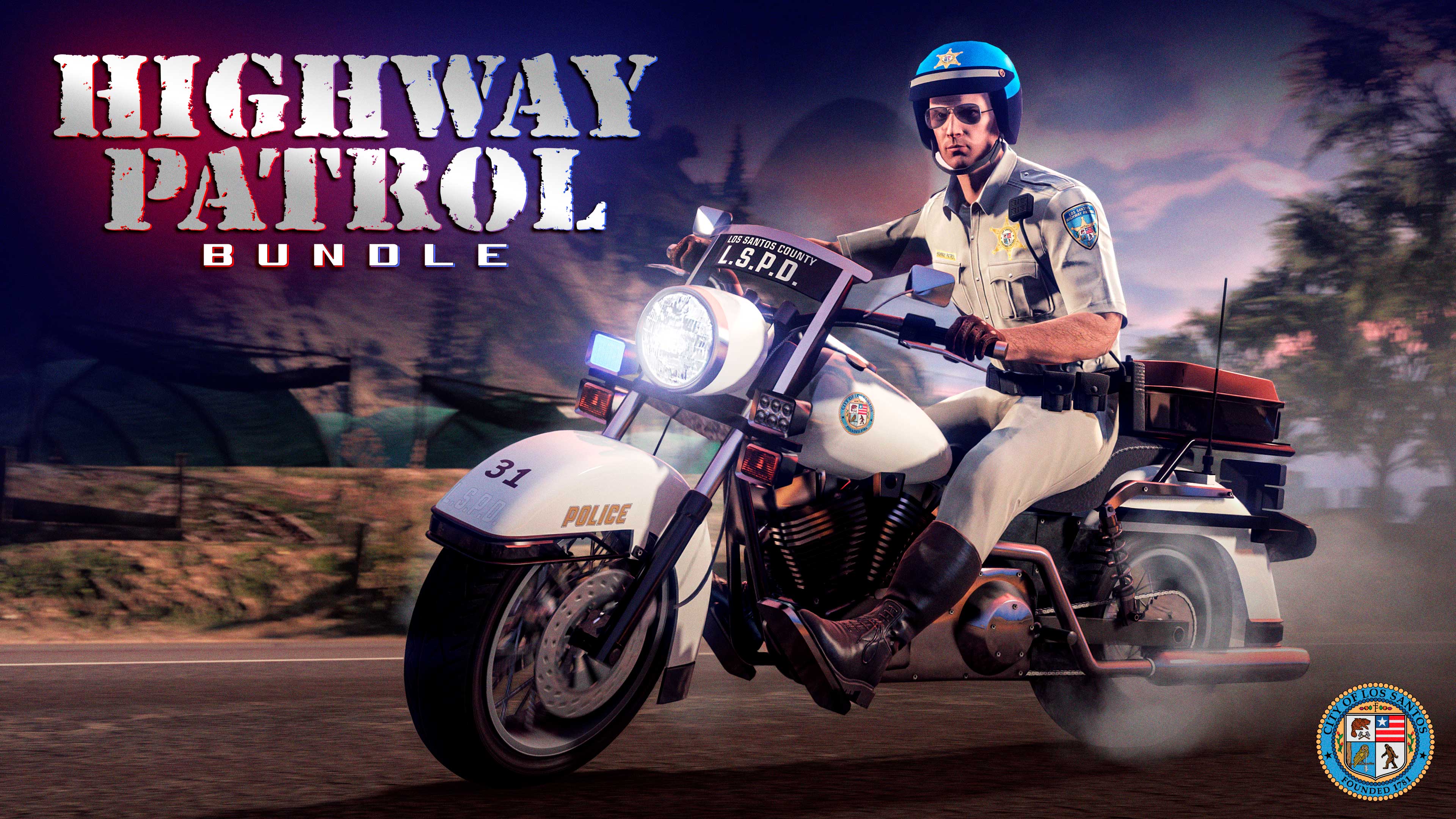 Highway Patrol Bundle Promotional poster for Highway Patrol Bundle in GTA Online.