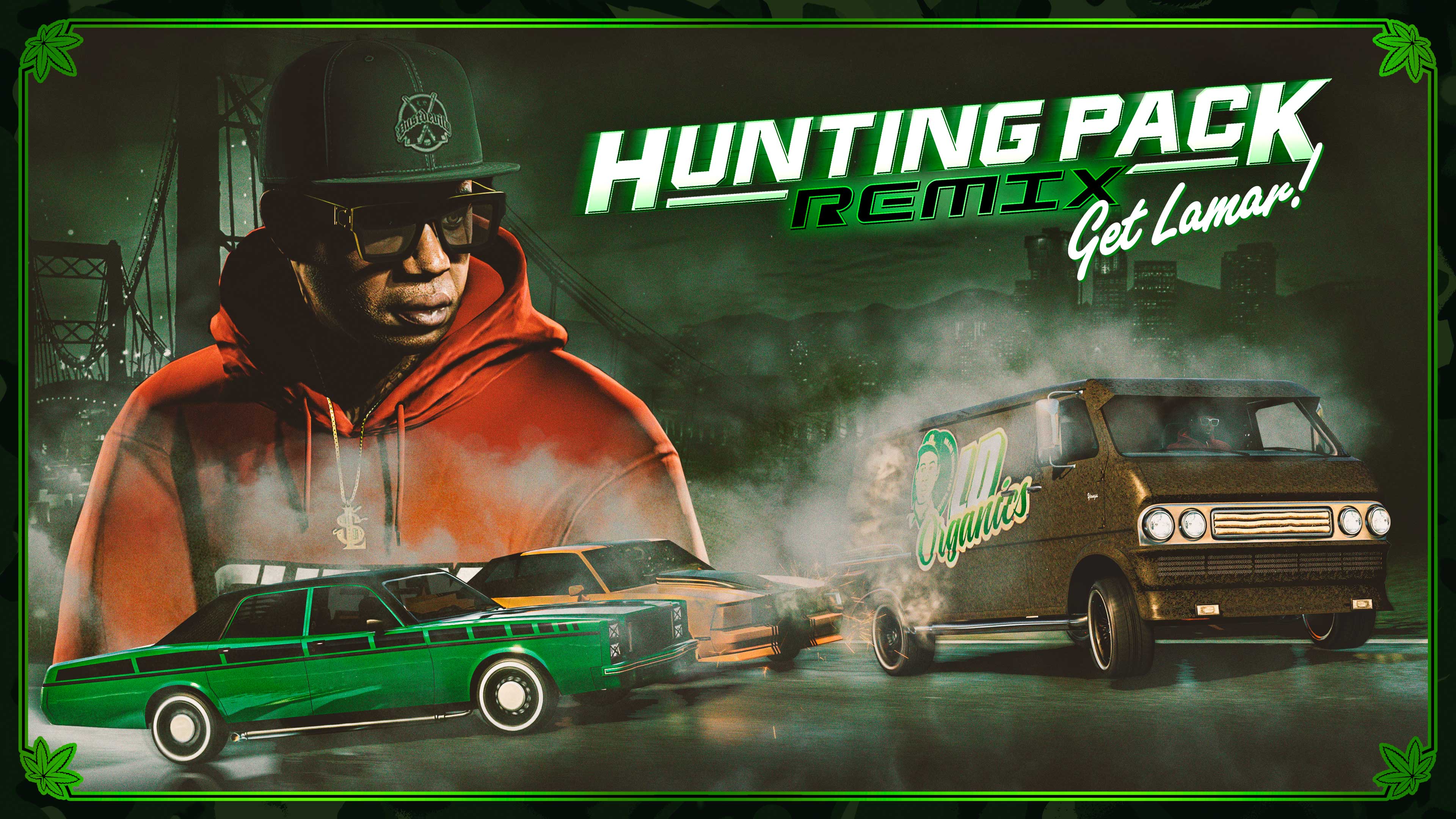Hunting Pack Remix (Get Lamar) Promotional poster for Hunting Pack Remix (Get Lamar) Adversary Mode in GTA Online.