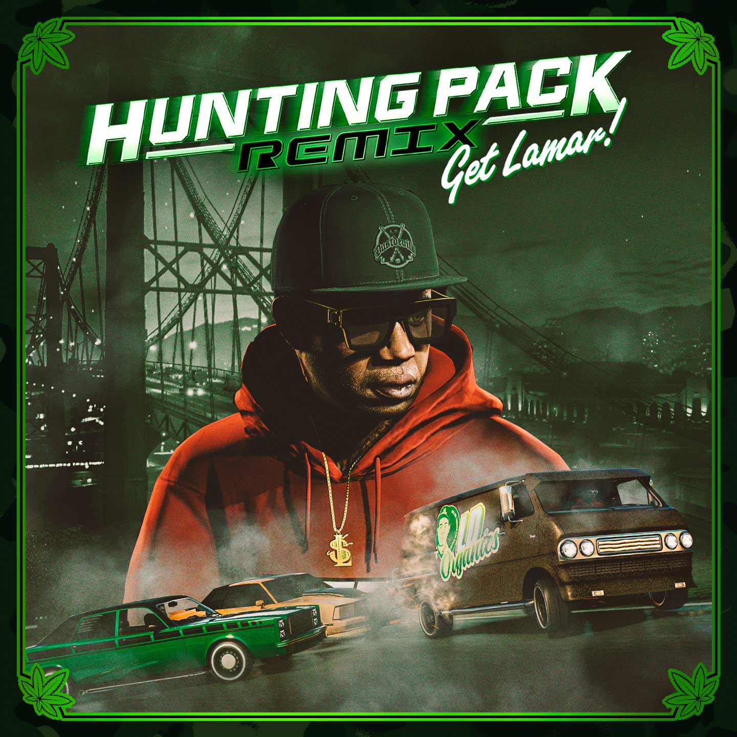 Hunting Pack Remix (Get Lamar) Promotional poster for Hunting Pack Remix (Get Lamar) Adversary Mode in GTA Online.