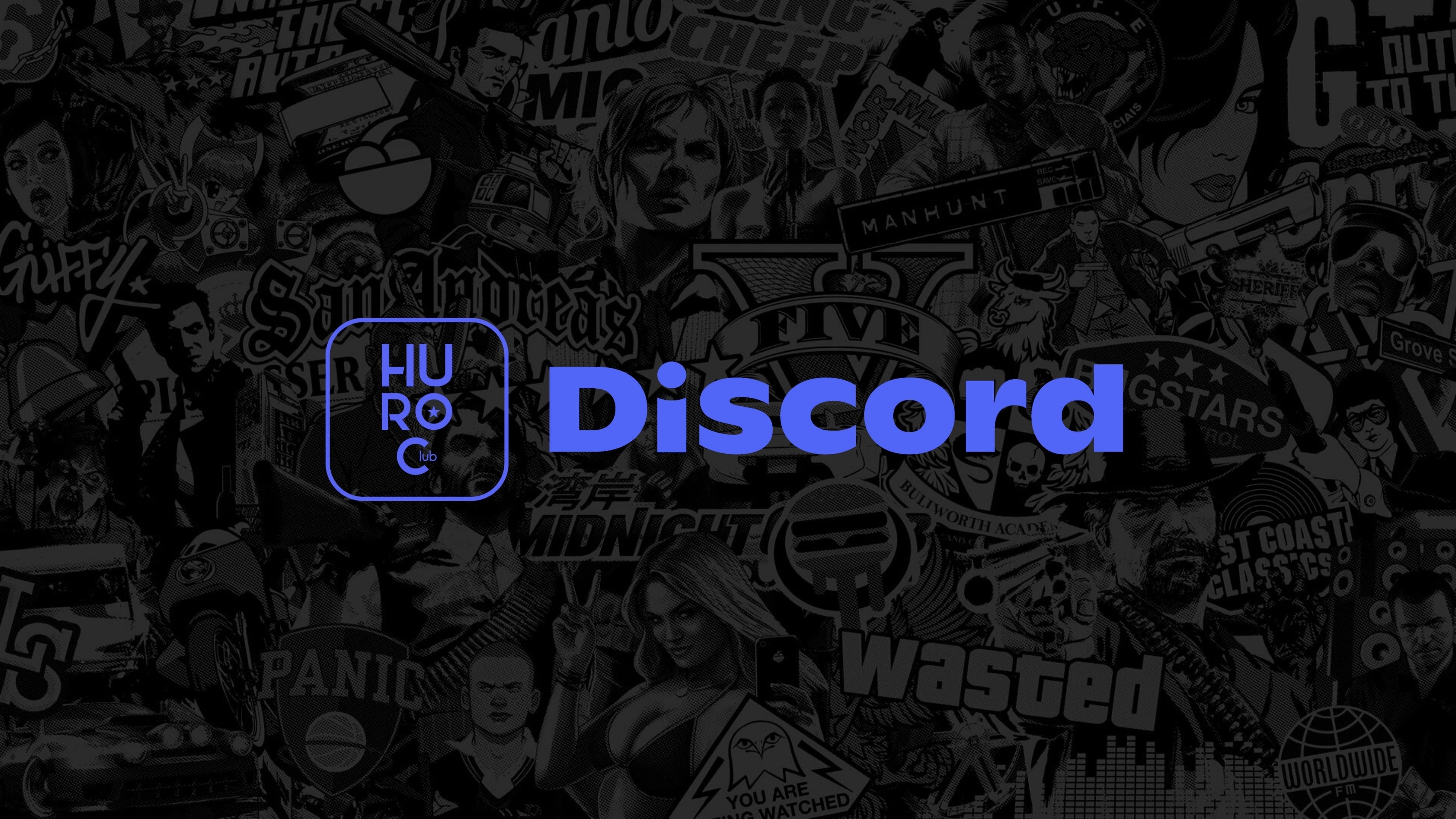 Promotional poster for Hungarian Rockstar Club Discord server.