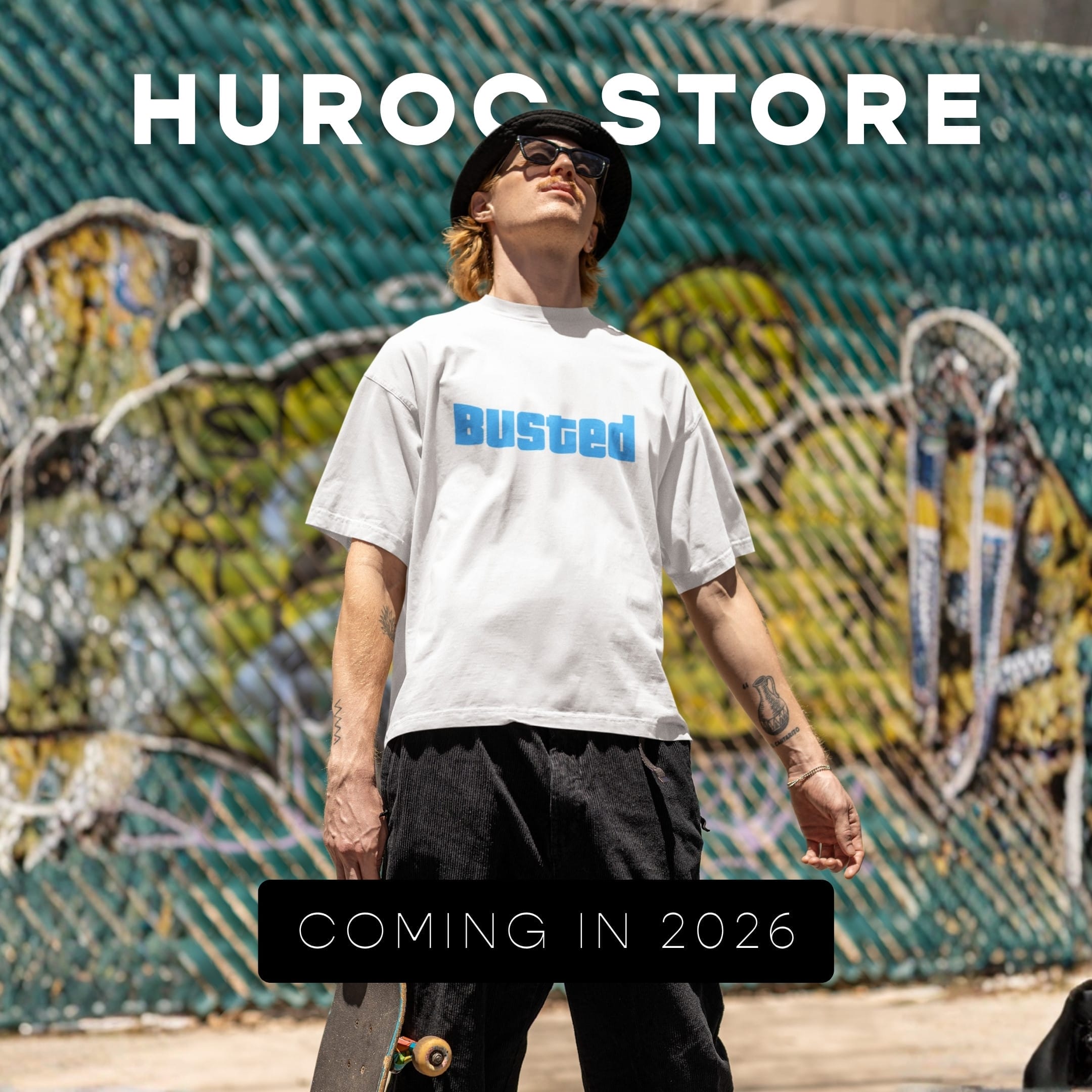Promotional poster for Huroc Store.