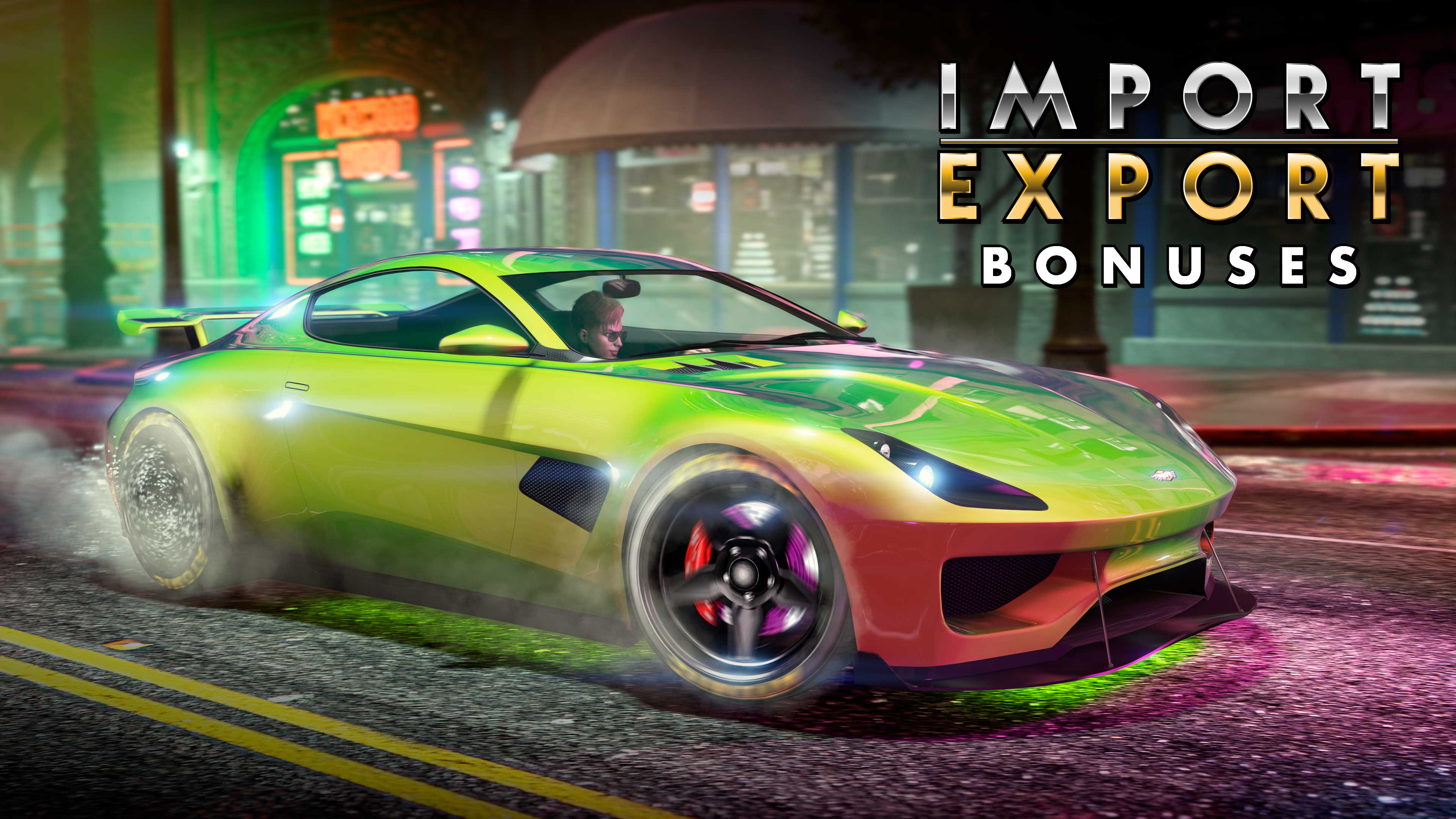 Import/Export Bonuses Poster for Import/Export Bonuses in GTA Online.