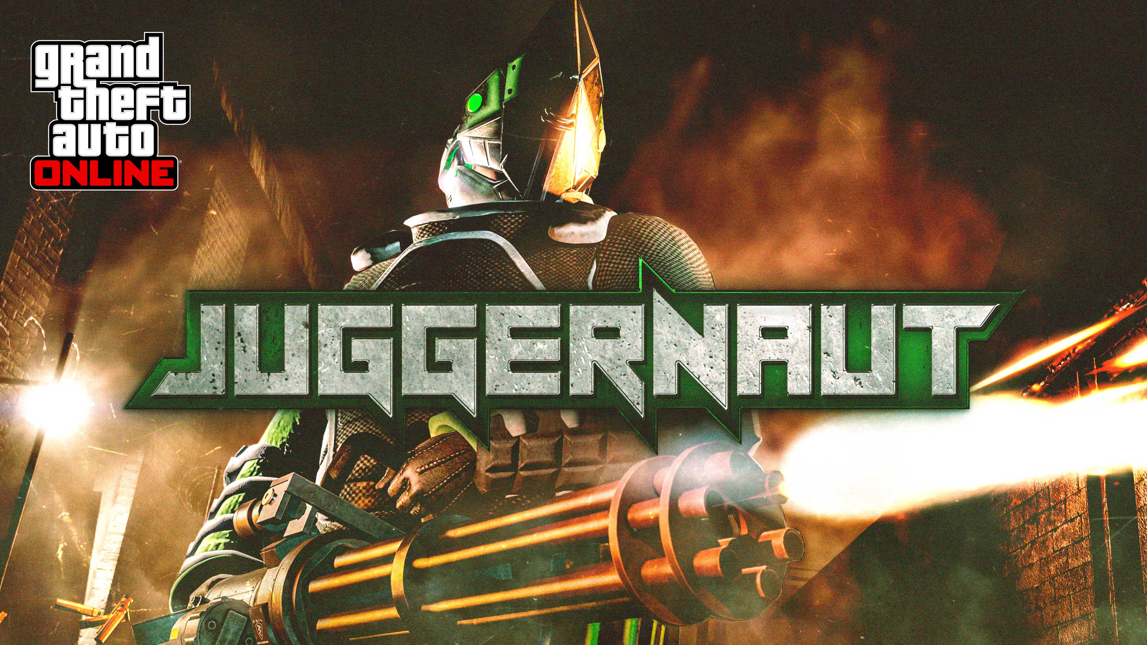 Juggernaut Adversary Mode Promotional poster for Juggernaut Adversary Mode in GTA Online.