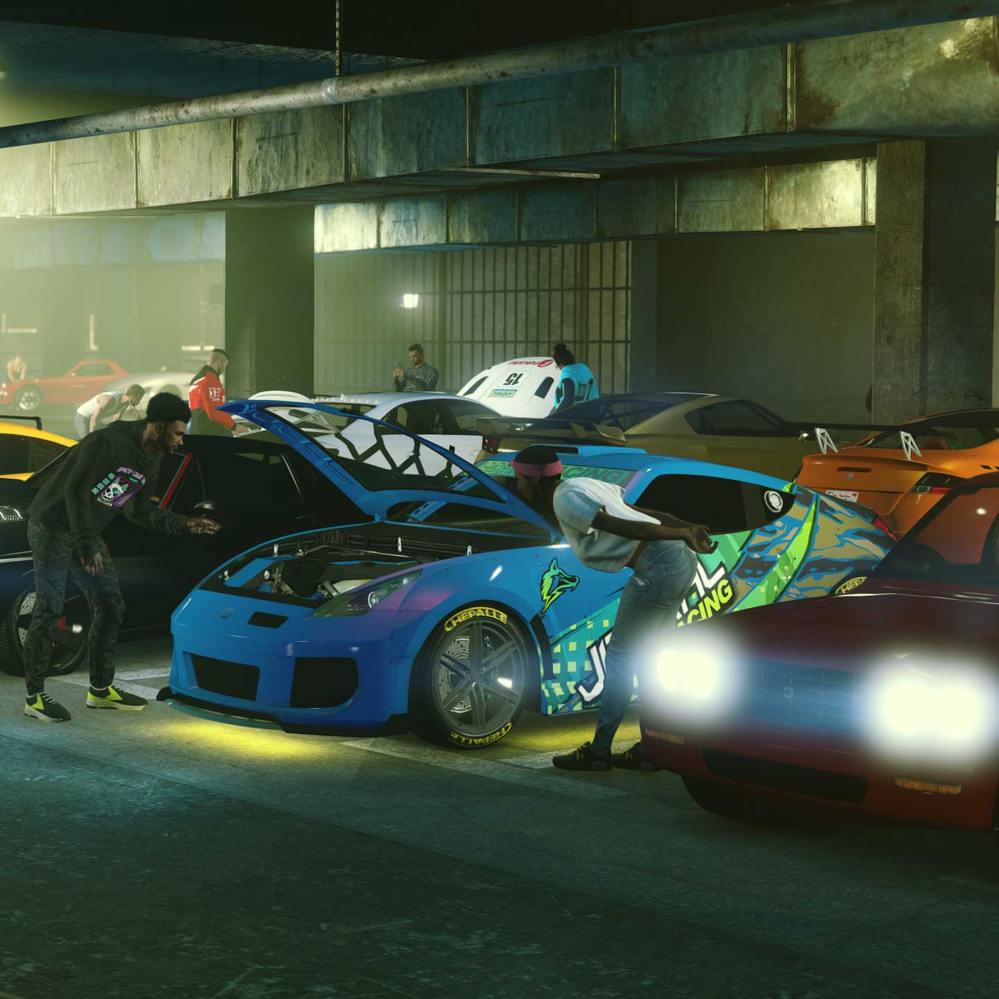 Promotional poster for LS Car Meet Rep in GTA Online.