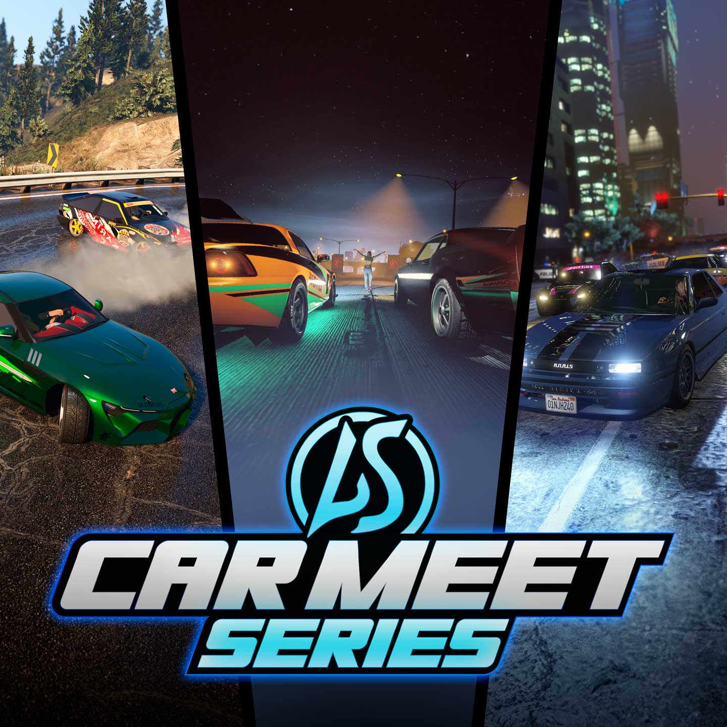 LS Car Meet Series Promotional poster for LS Car Meet Series in GTA Online.