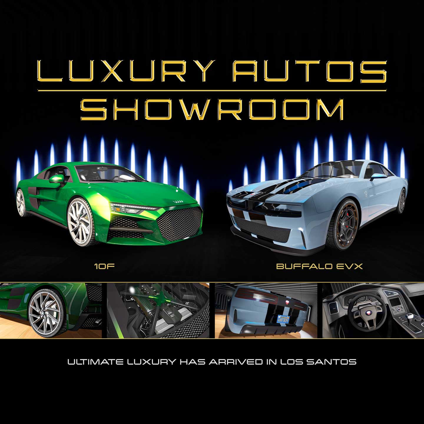 Luxury Autos Showroom Promotional screenshot of Luxury Autos Showroom.