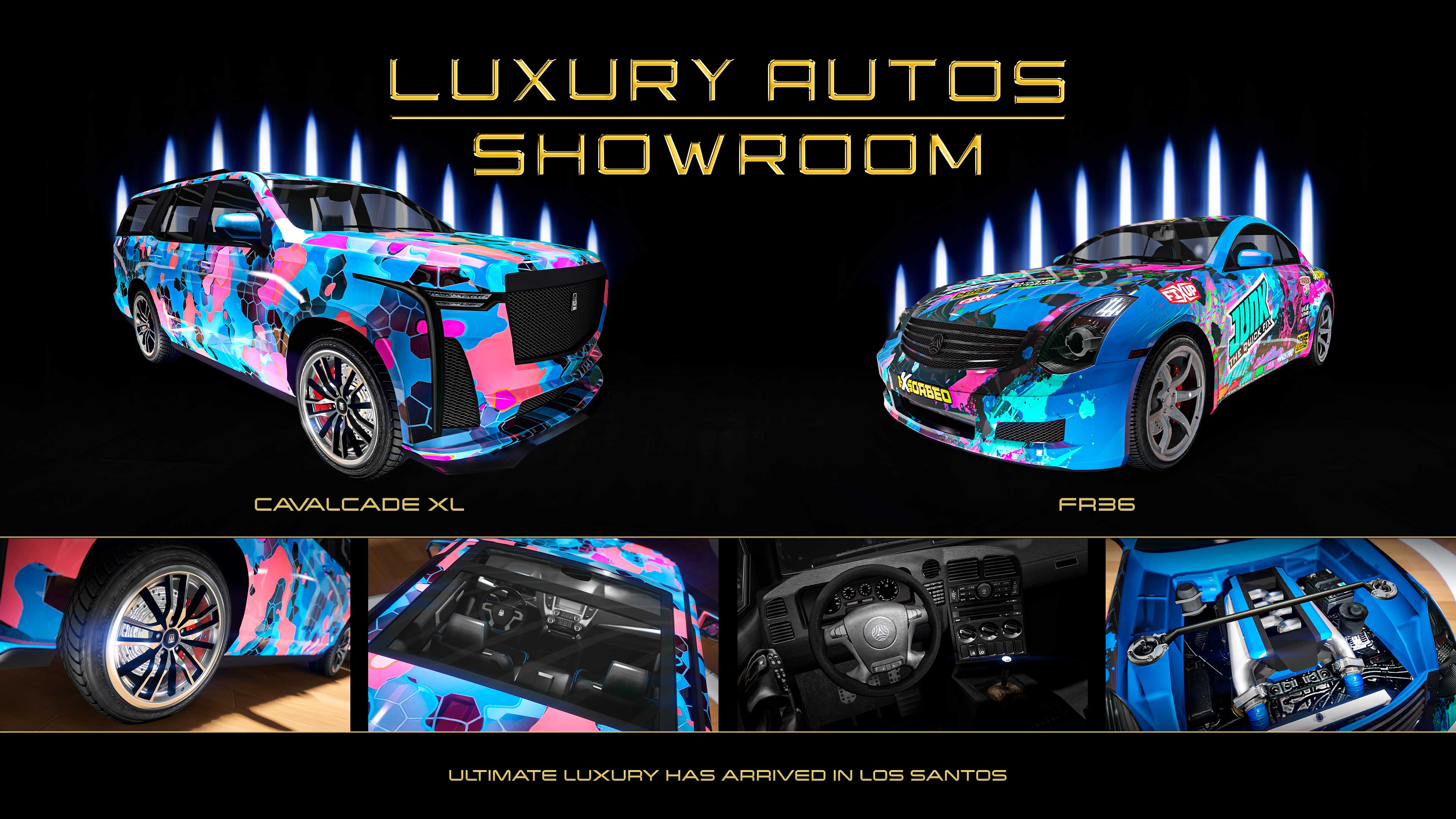Luxury Autos Showroom Promotional screenshot of Luxury Autos Showroom.