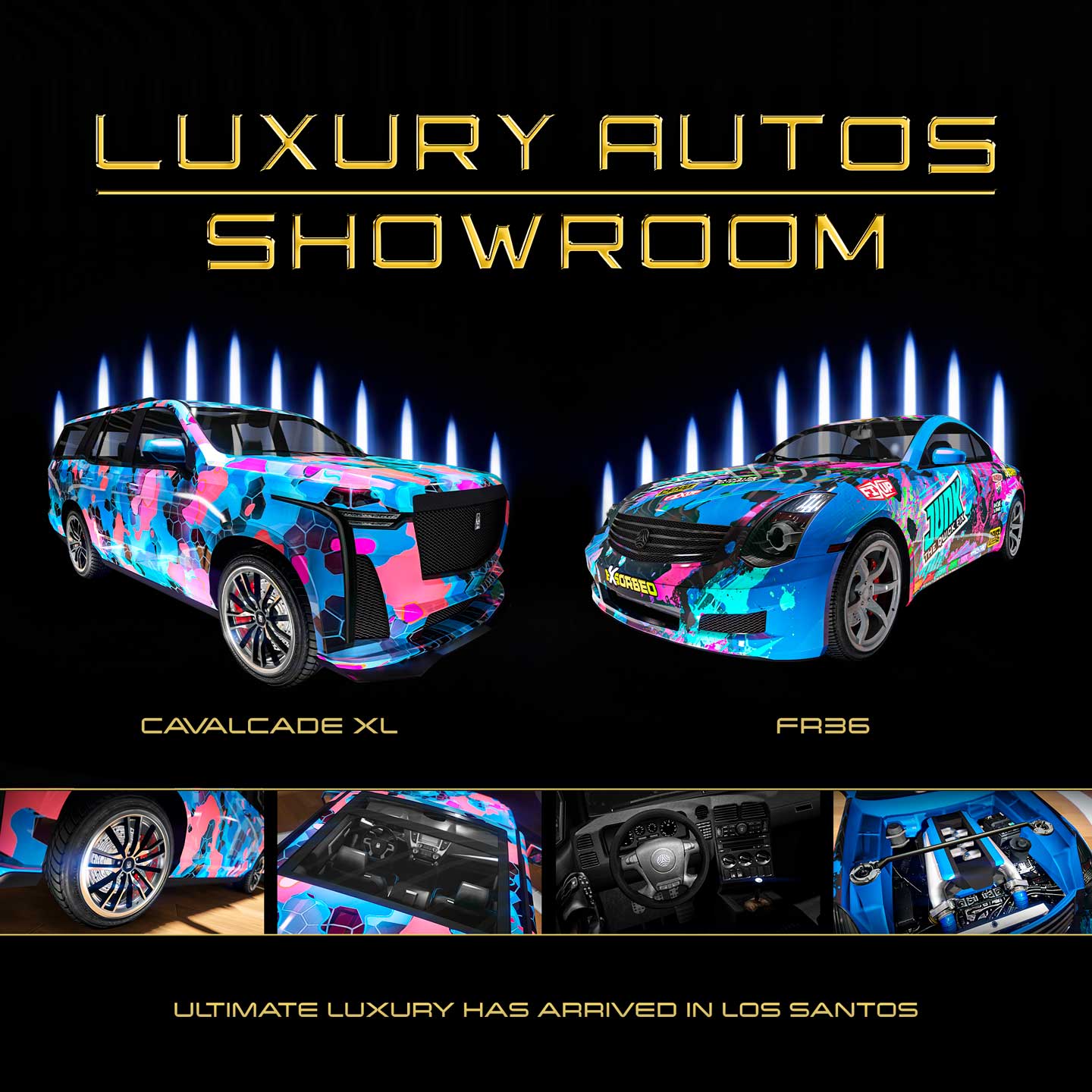 Luxury Autos Showroom Promotional screenshot of Luxury Autos Showroom.