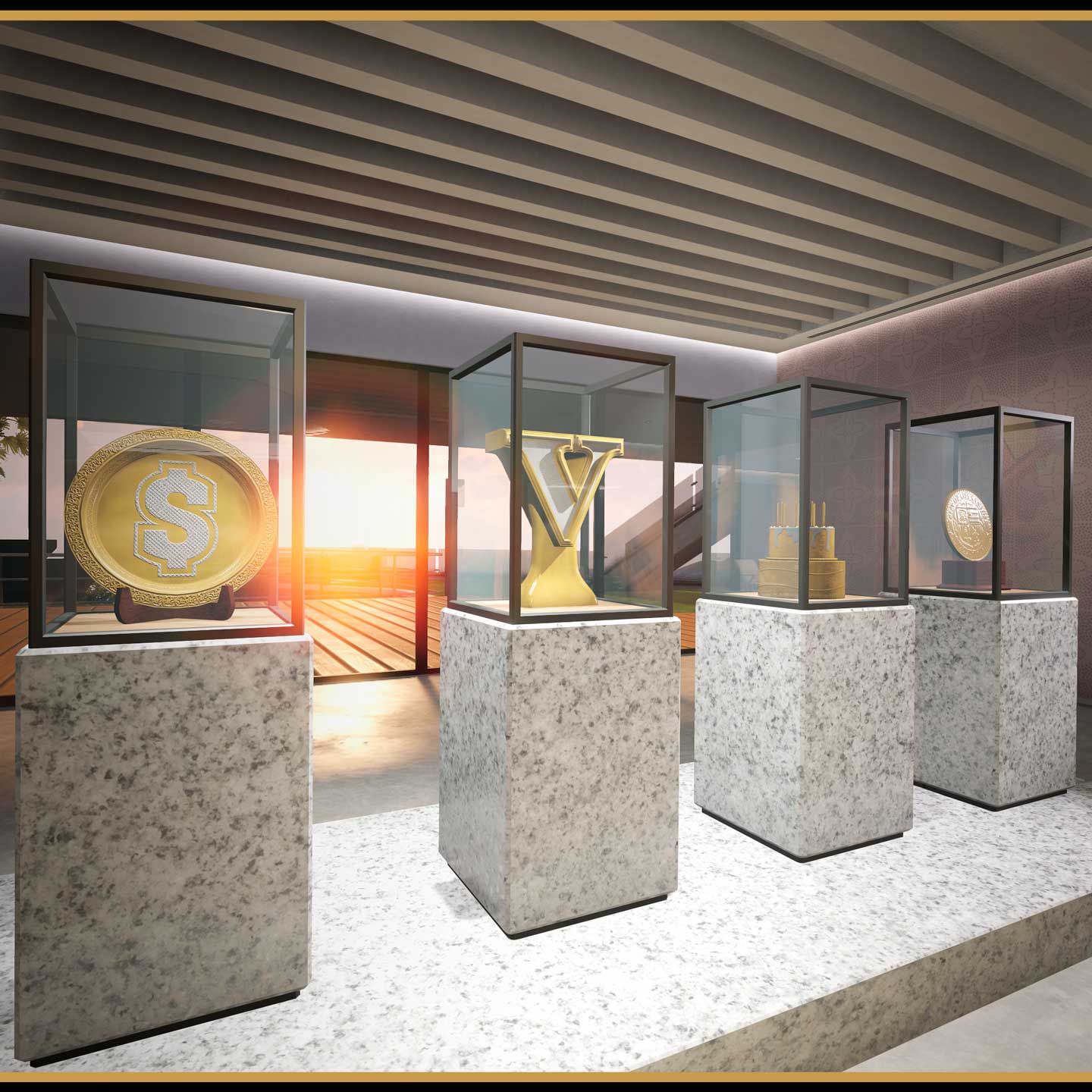 Screenshot of a Prix Luxury Real Estate Mansion in GTA Online.