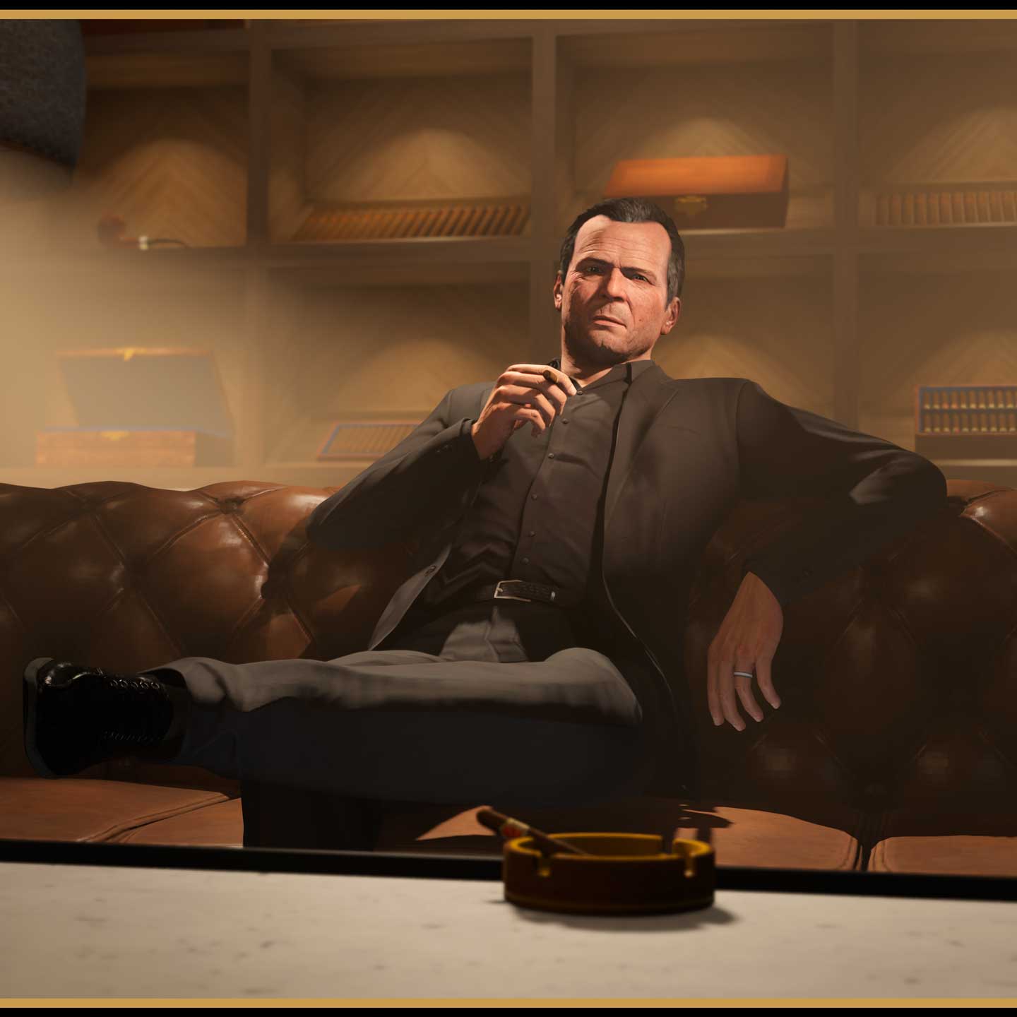 Screenshot of Michael De Santa in GTA Online.
