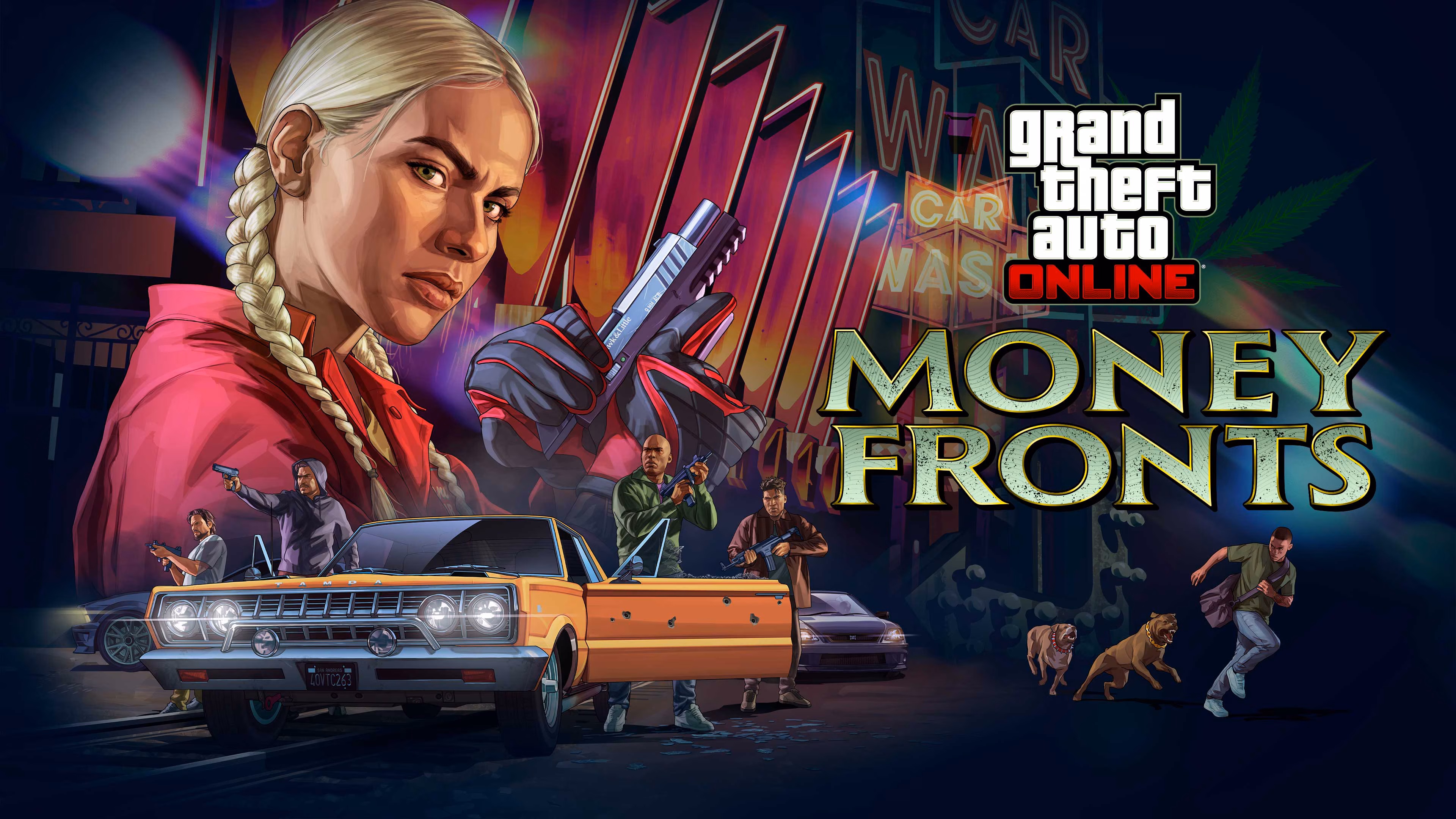 Artwork of GTA Online: Money Fronts Content Update.