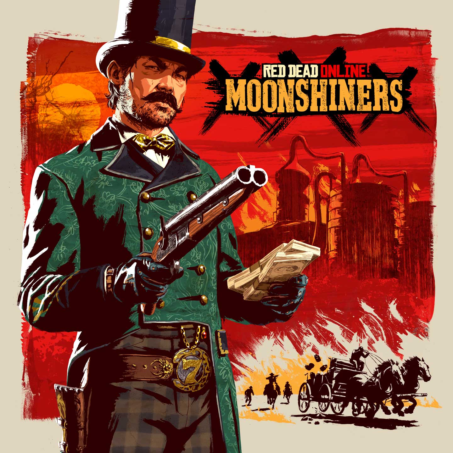 Red Dead Online: Moonshiners Artwork Artwork for Red Dead Online: Moonshiners.