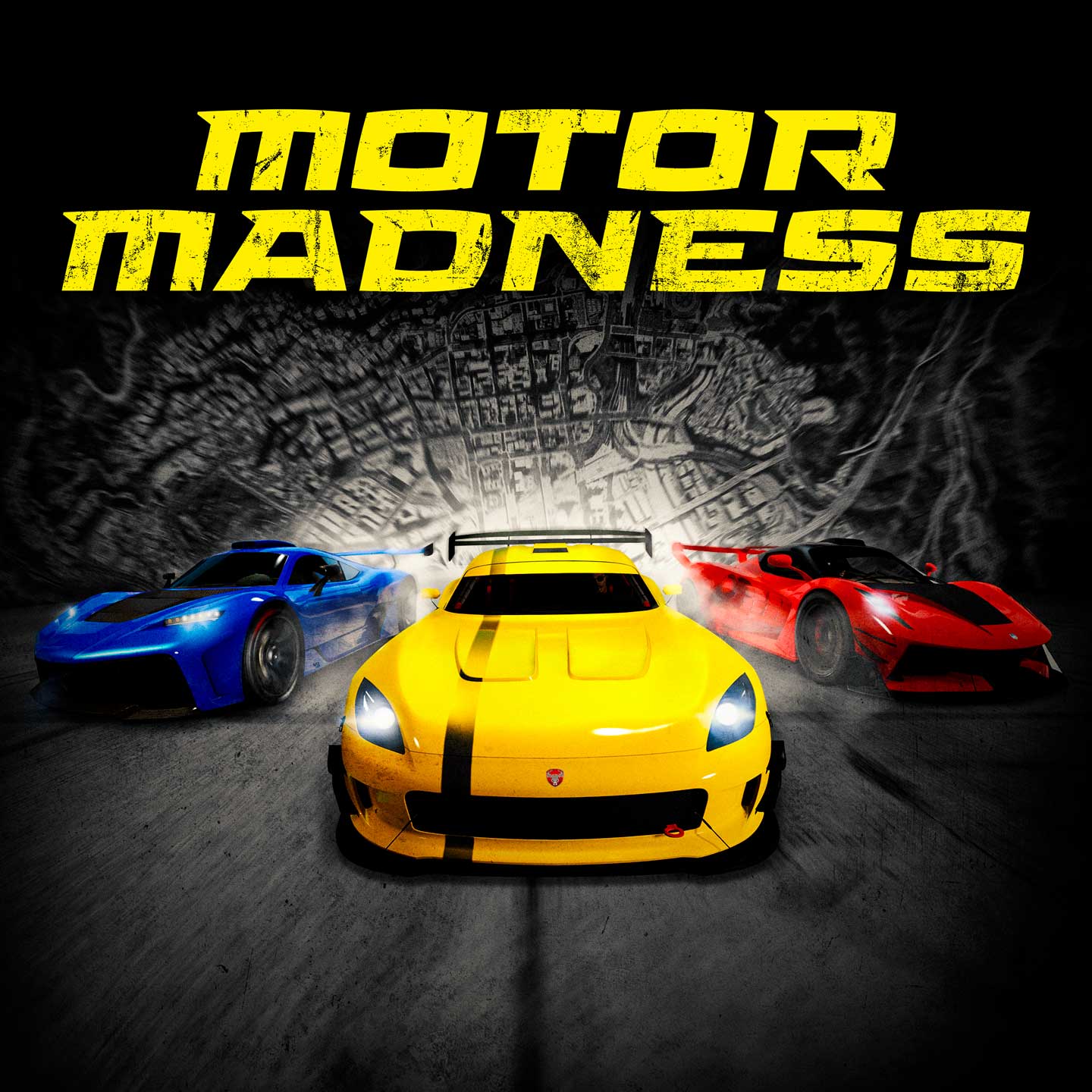 Promotional poster for Motor Madness Event in GTA Online.