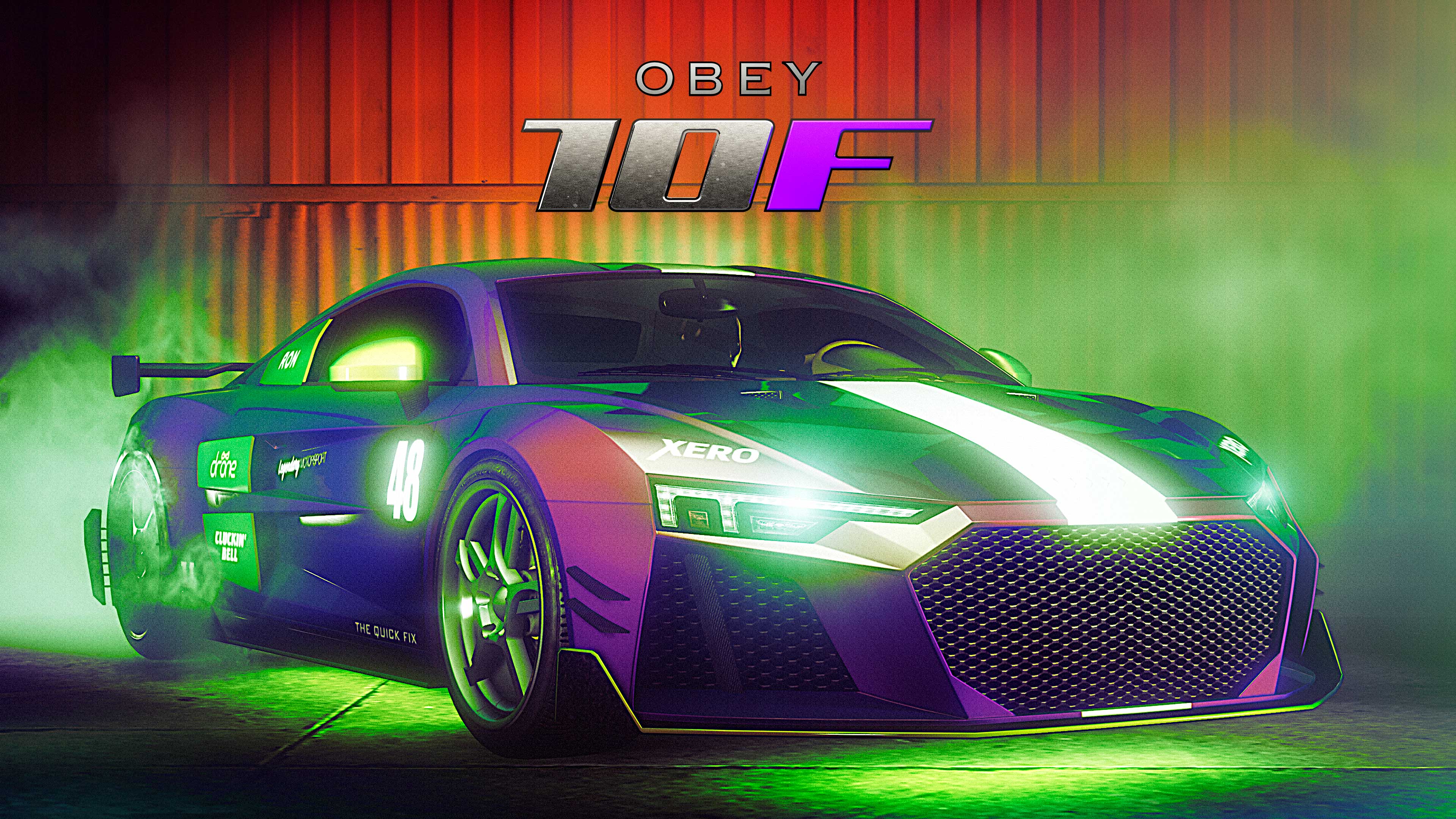 Poster for an Obey 10F vehicle.