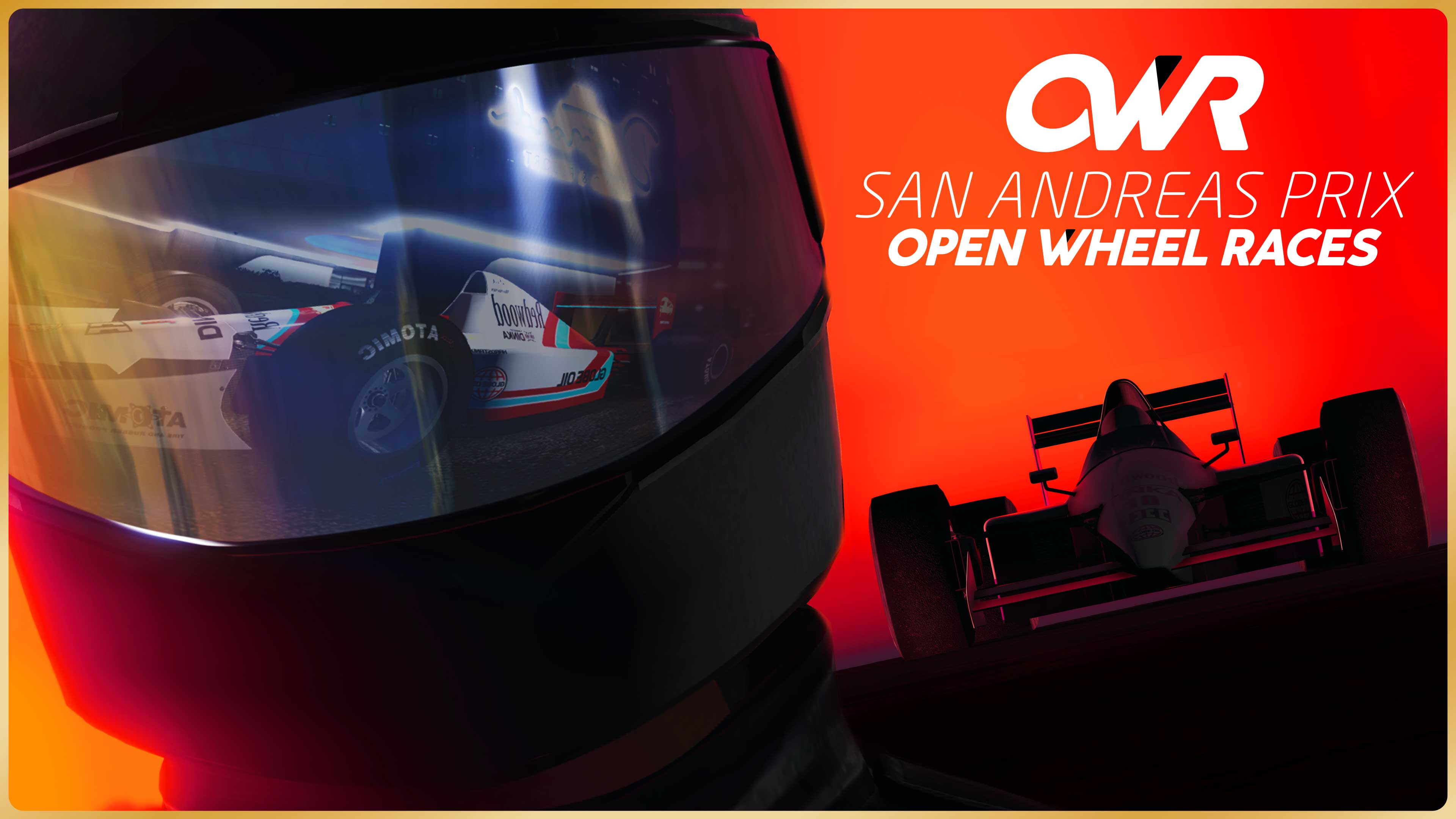 open_wheel_race_gold_frame_rsg Promotional poster for Open Wheel Races in GTA Online.