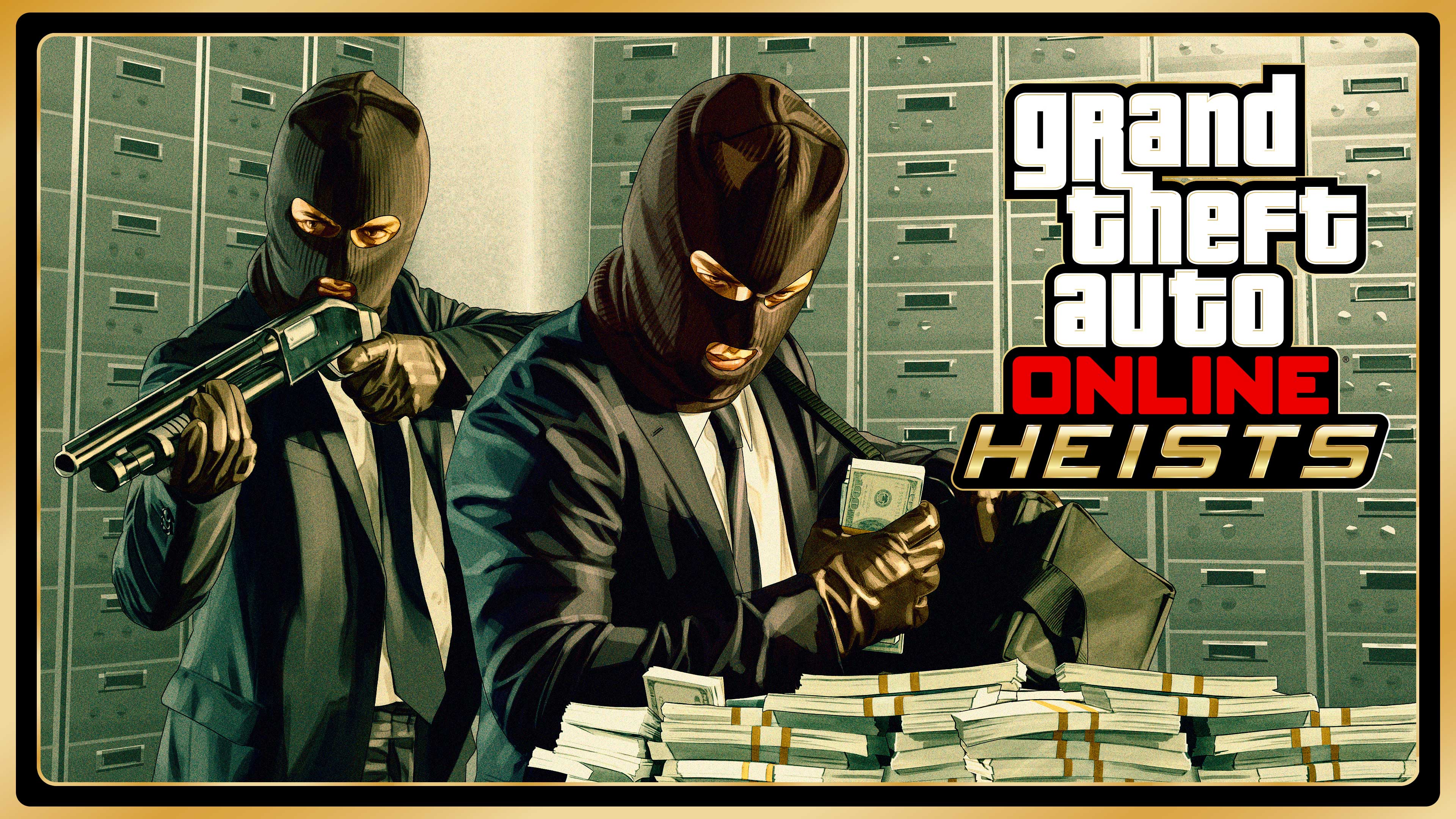 Artwork for Original Heists in GTA Online.