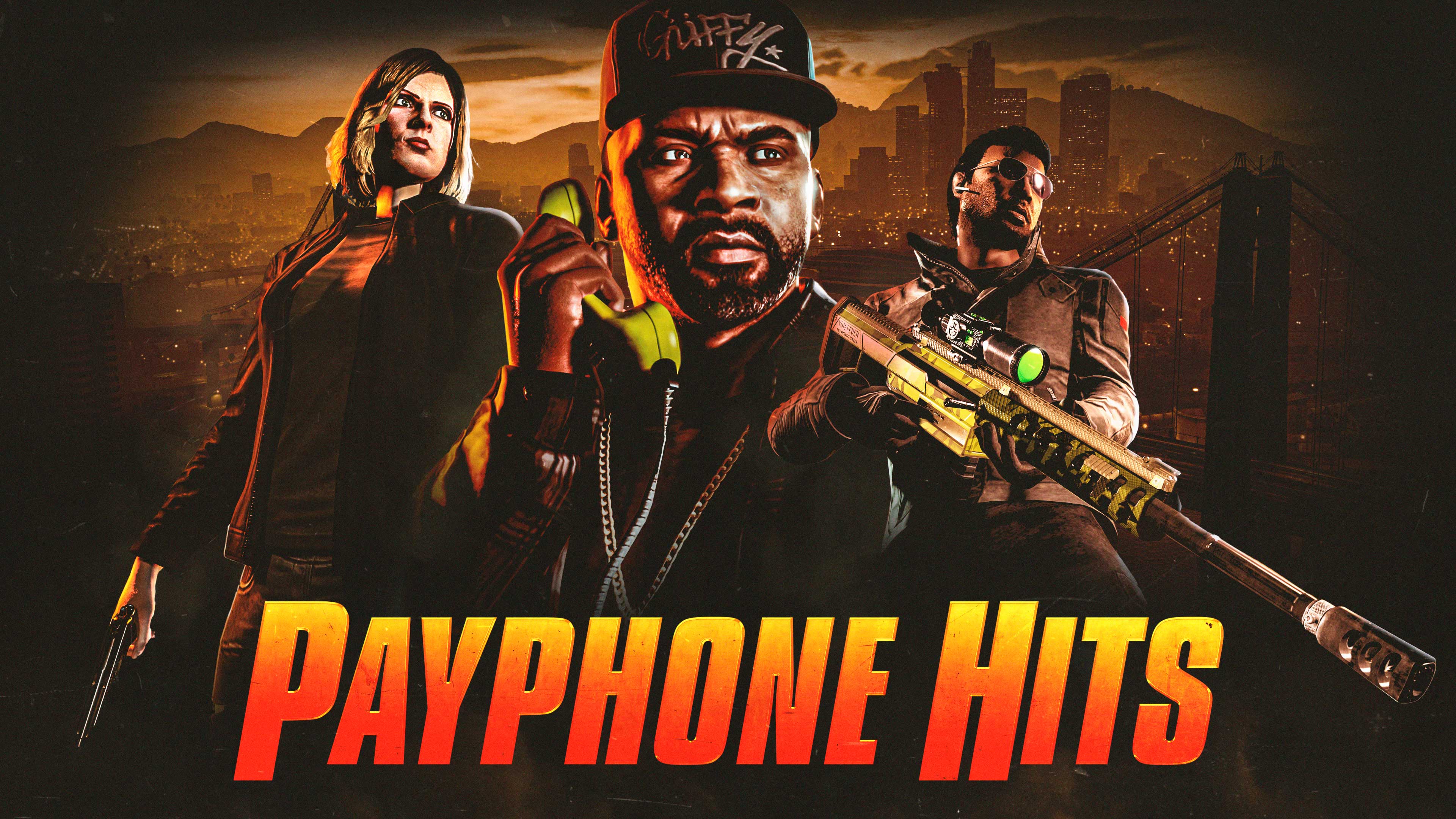 Promotional poster for Payphone Hits in GTA Online.