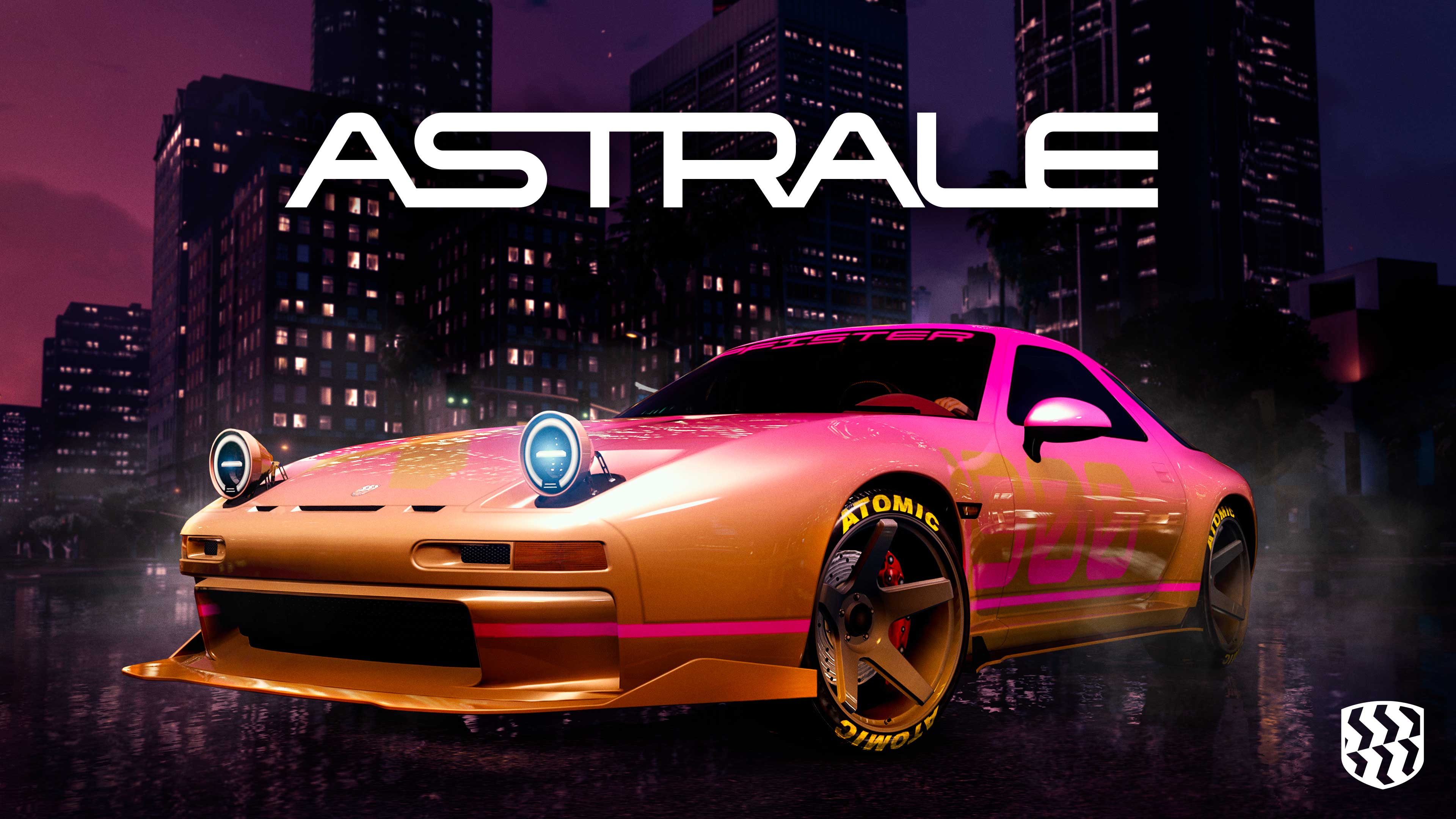 Promotional poster for Pfister Astrale in GTA Online.