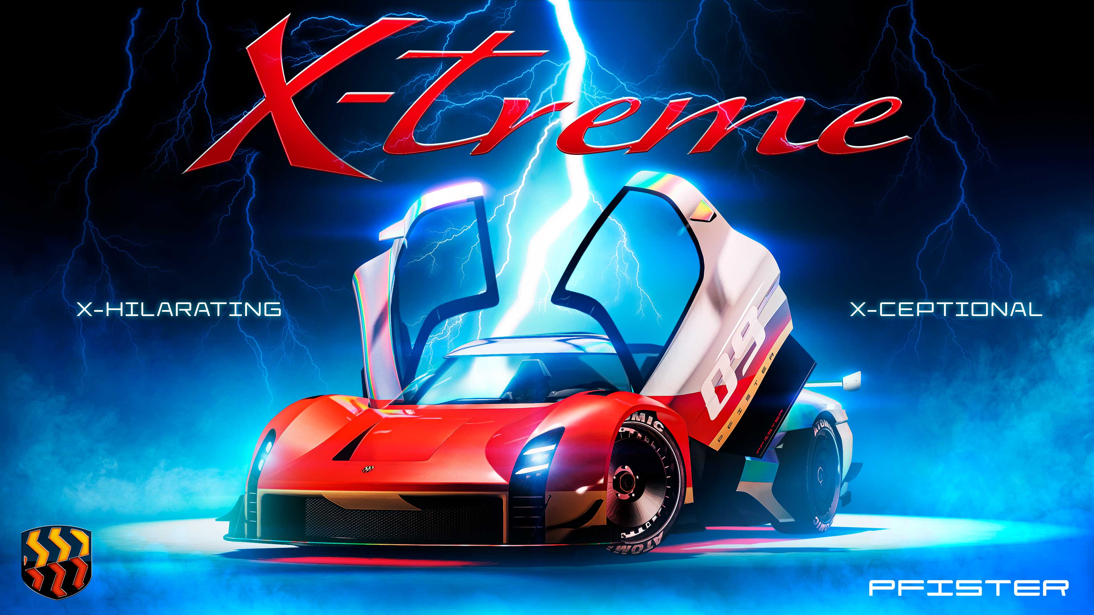 Promotional poster for Pfister X-treme in GTA Online.