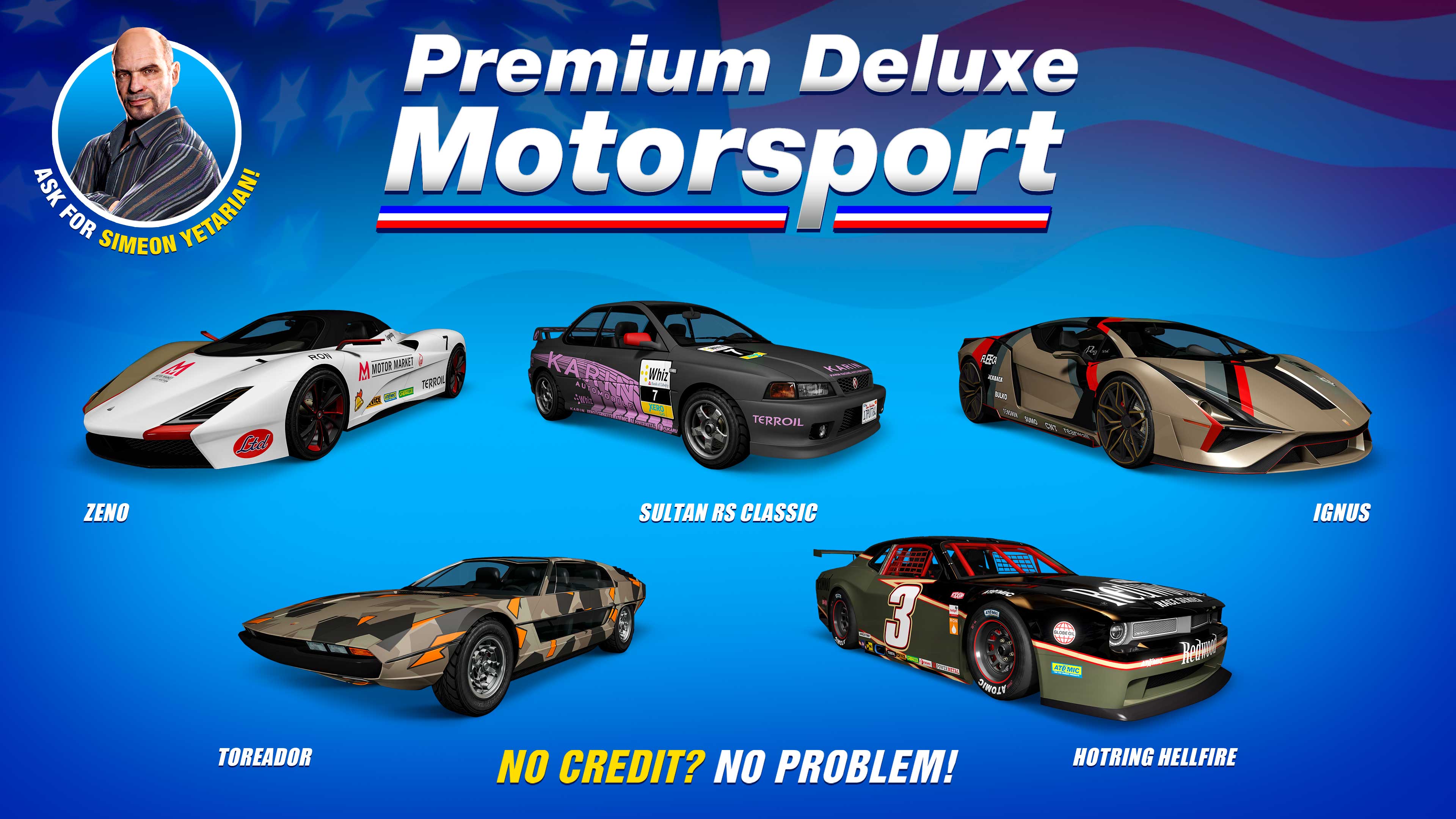 Promotional screenshot of Premium Deluxe Motorsport.