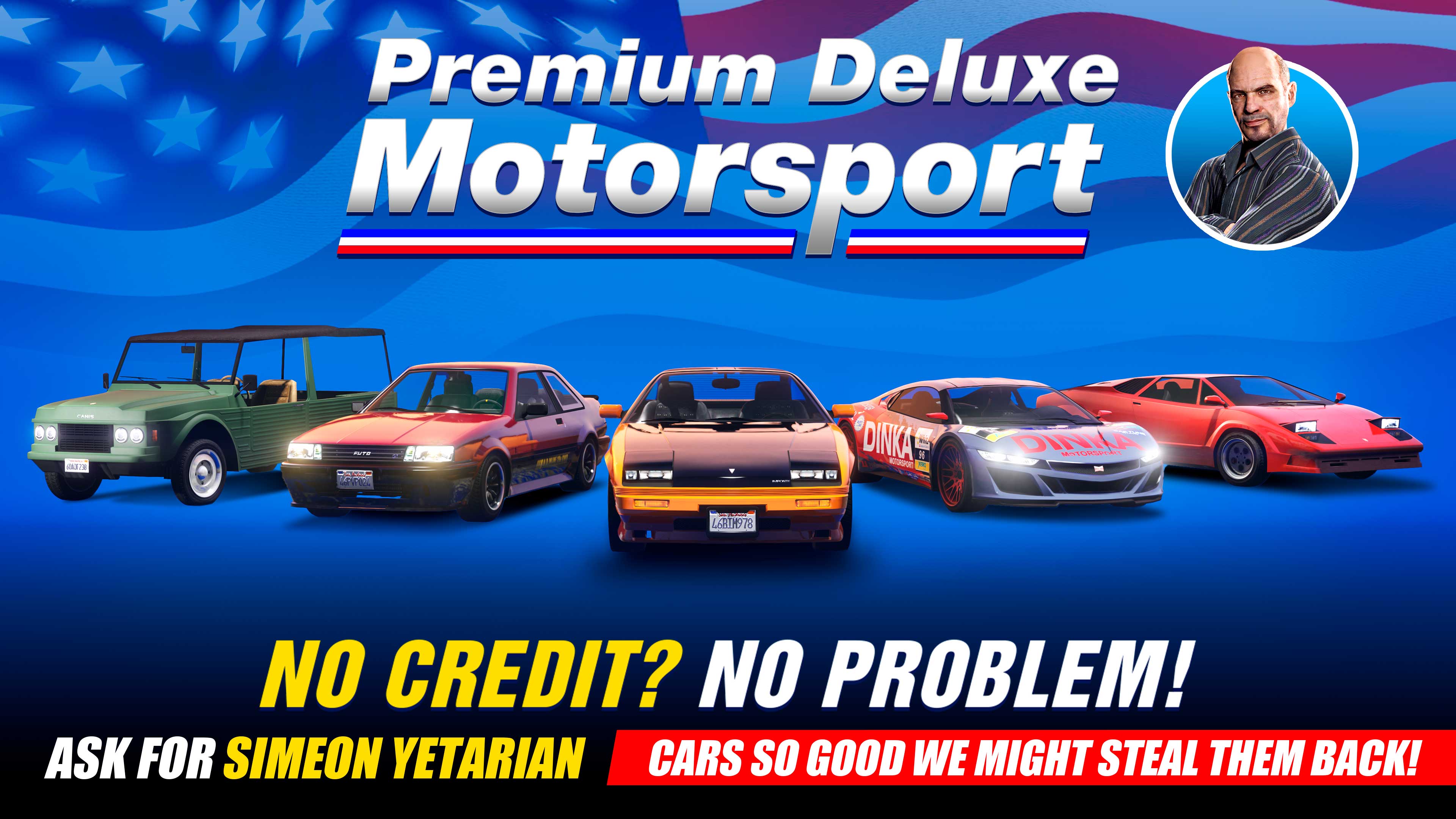 Promotional screenshot of Premium Deluxe Motorsport.