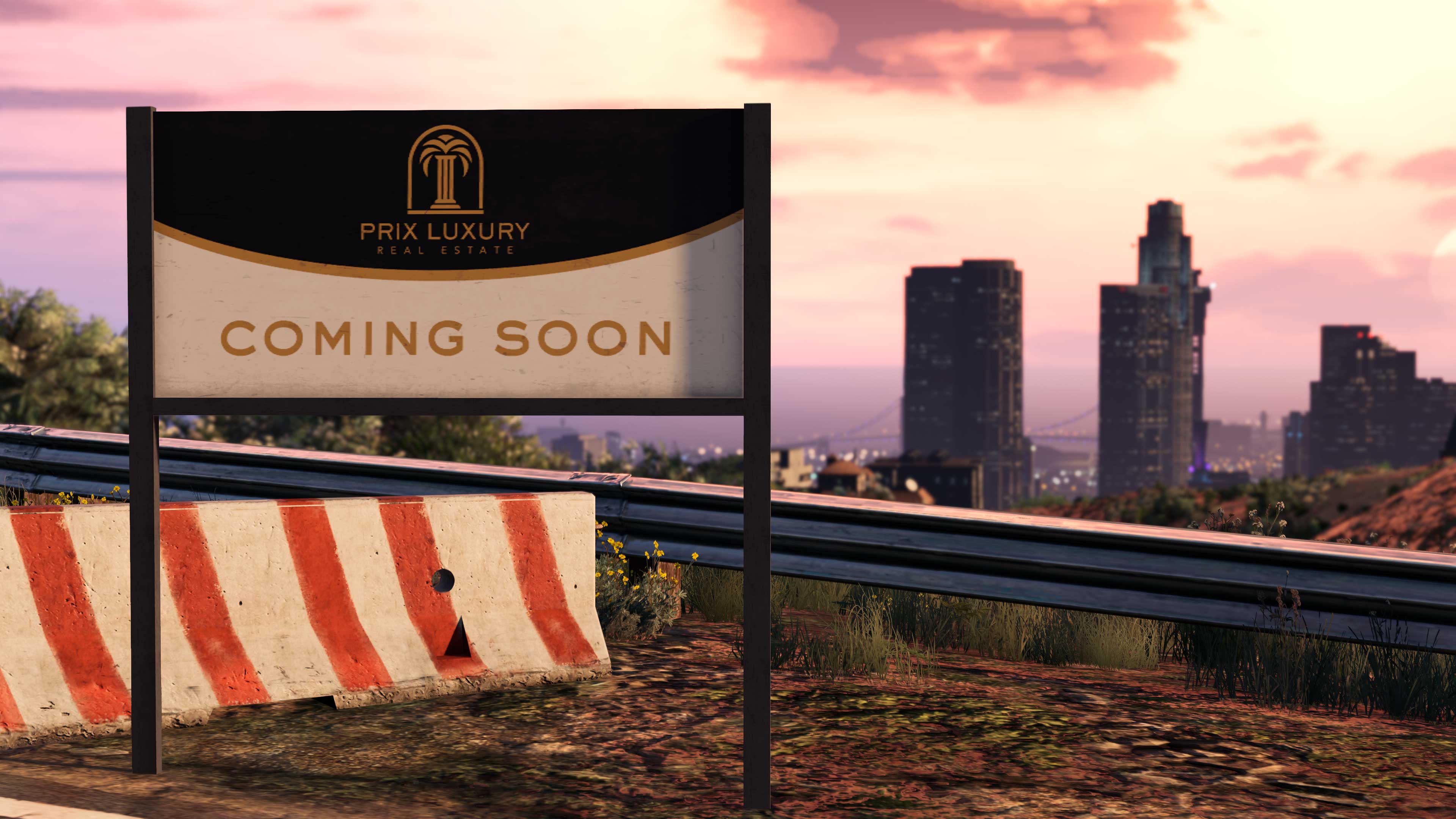 Promotional screenshot for Prix Luxury Real Estate in GTA Online.