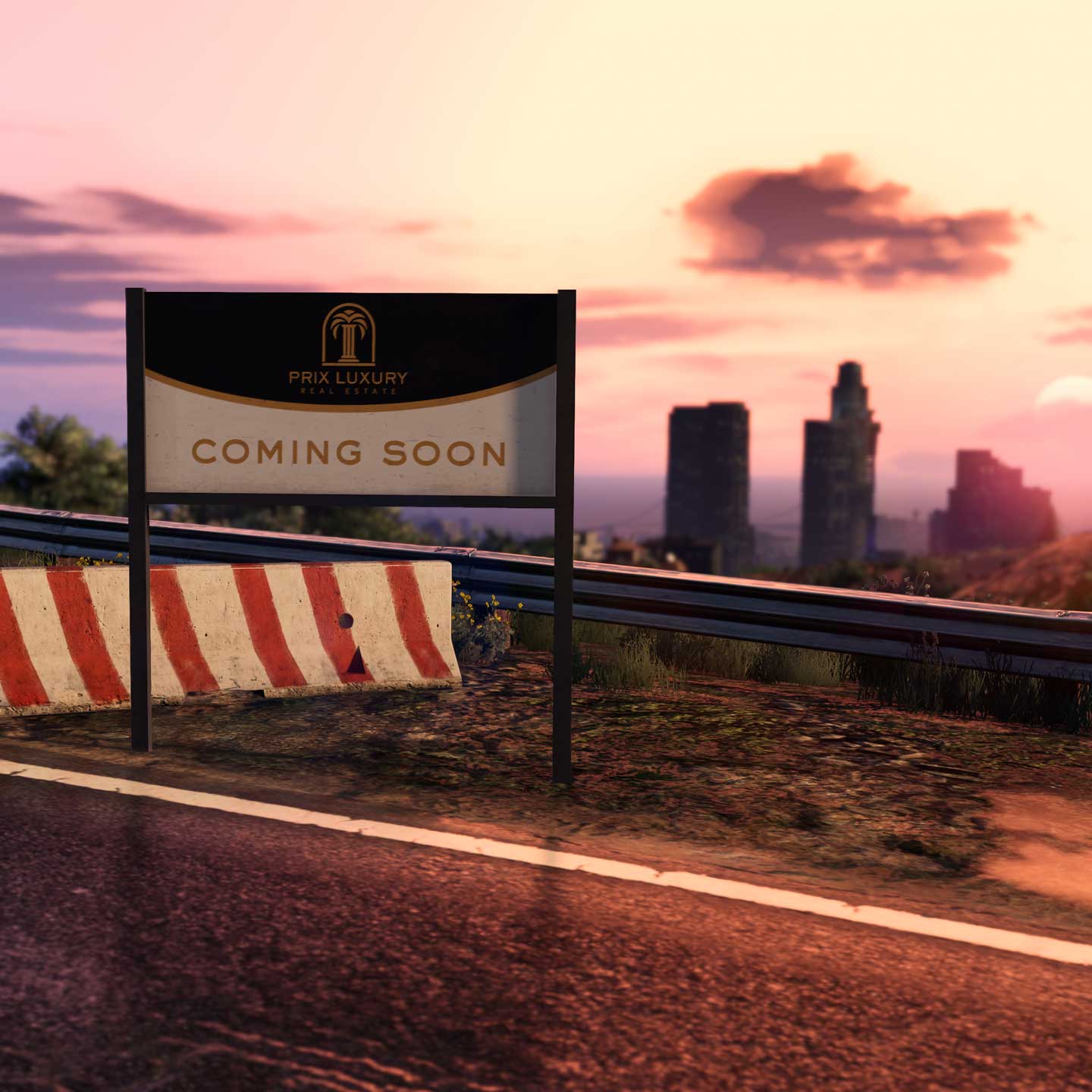 Promotional screenshot for Prix Luxury Real Estate in GTA Online.